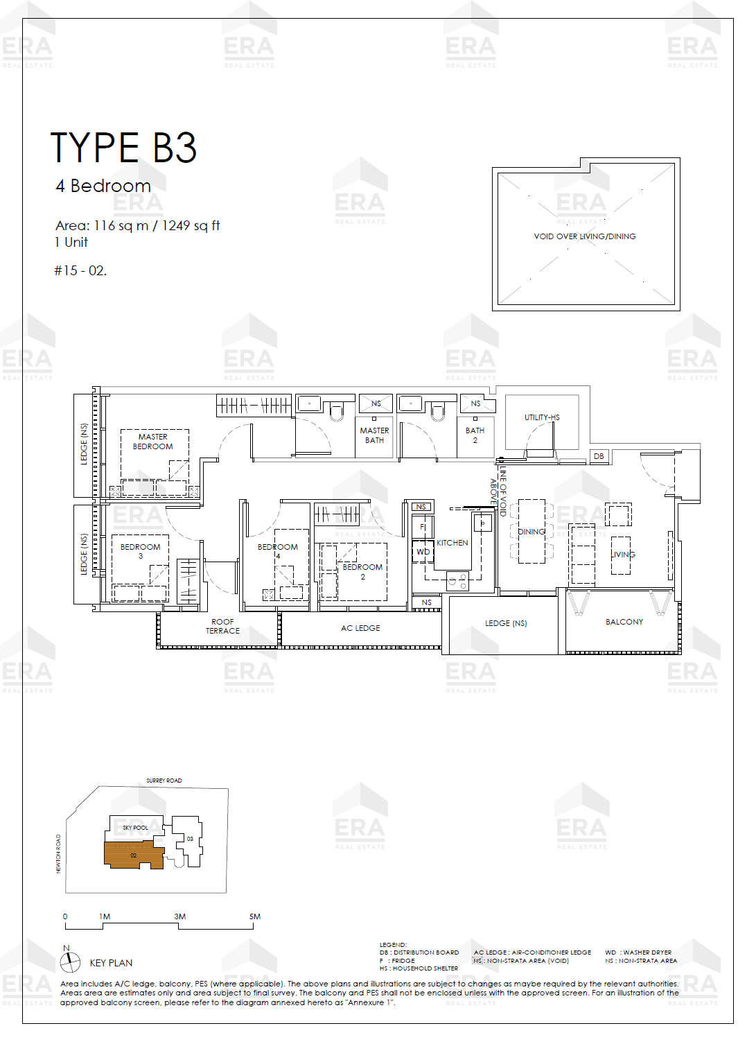 B3 · 1,249 sqft floor plan