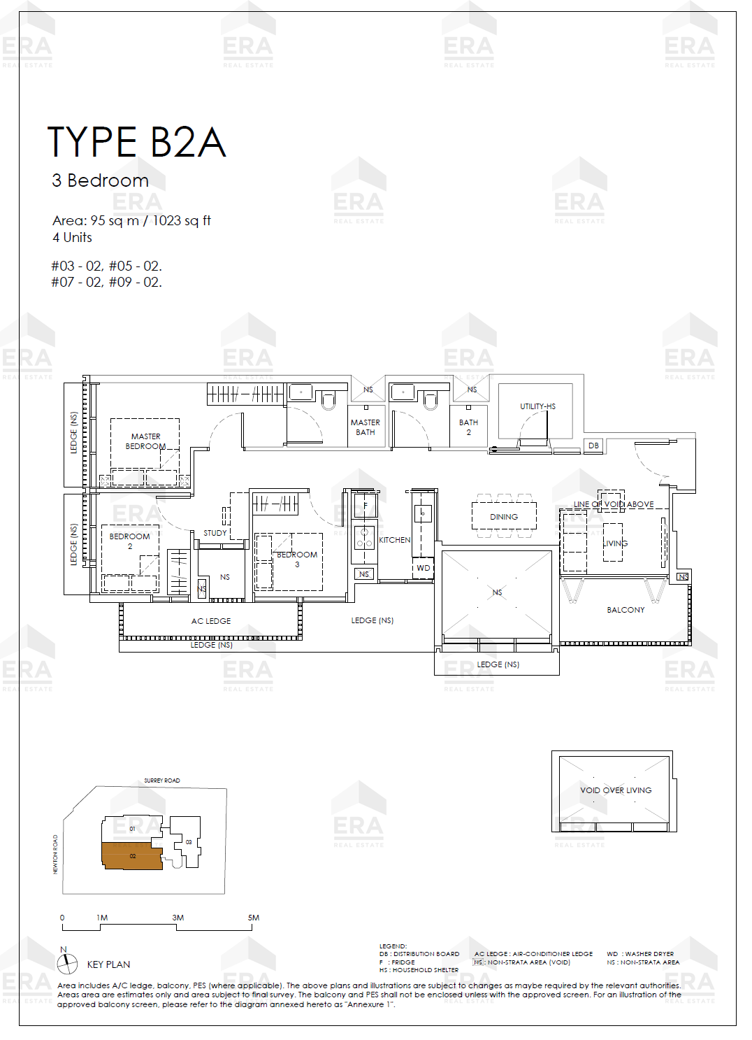 B2A · 1,023 sqft floor plan