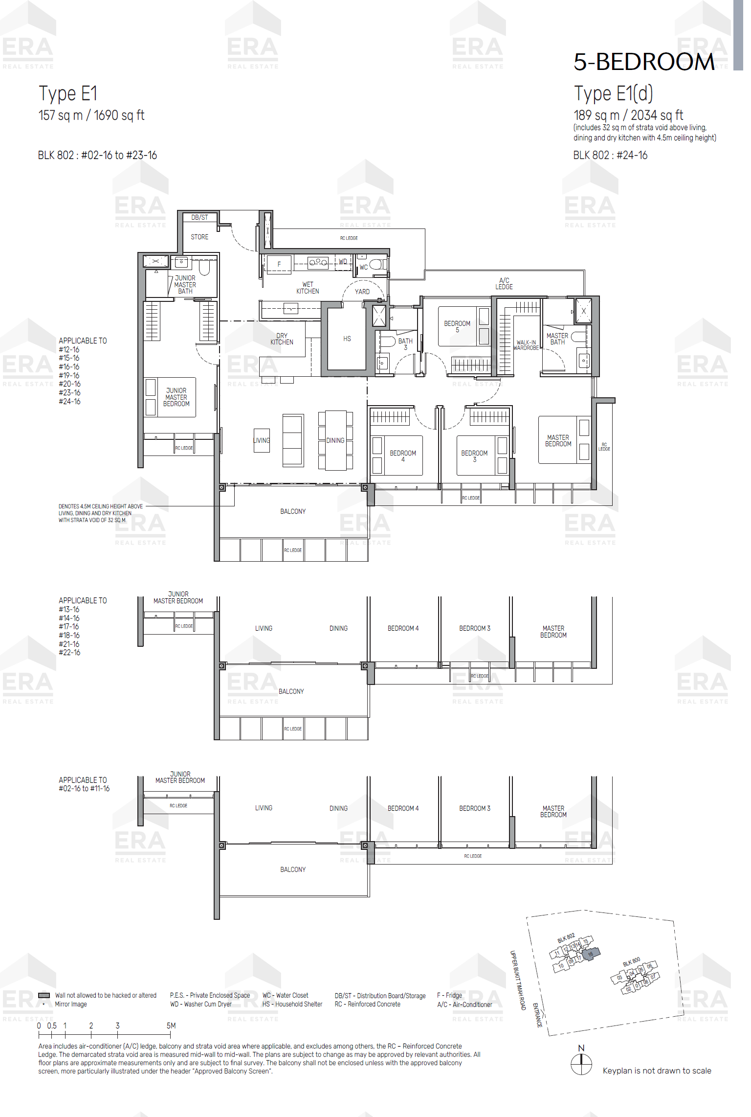 E1(d) · 2,034 sqft floor plan