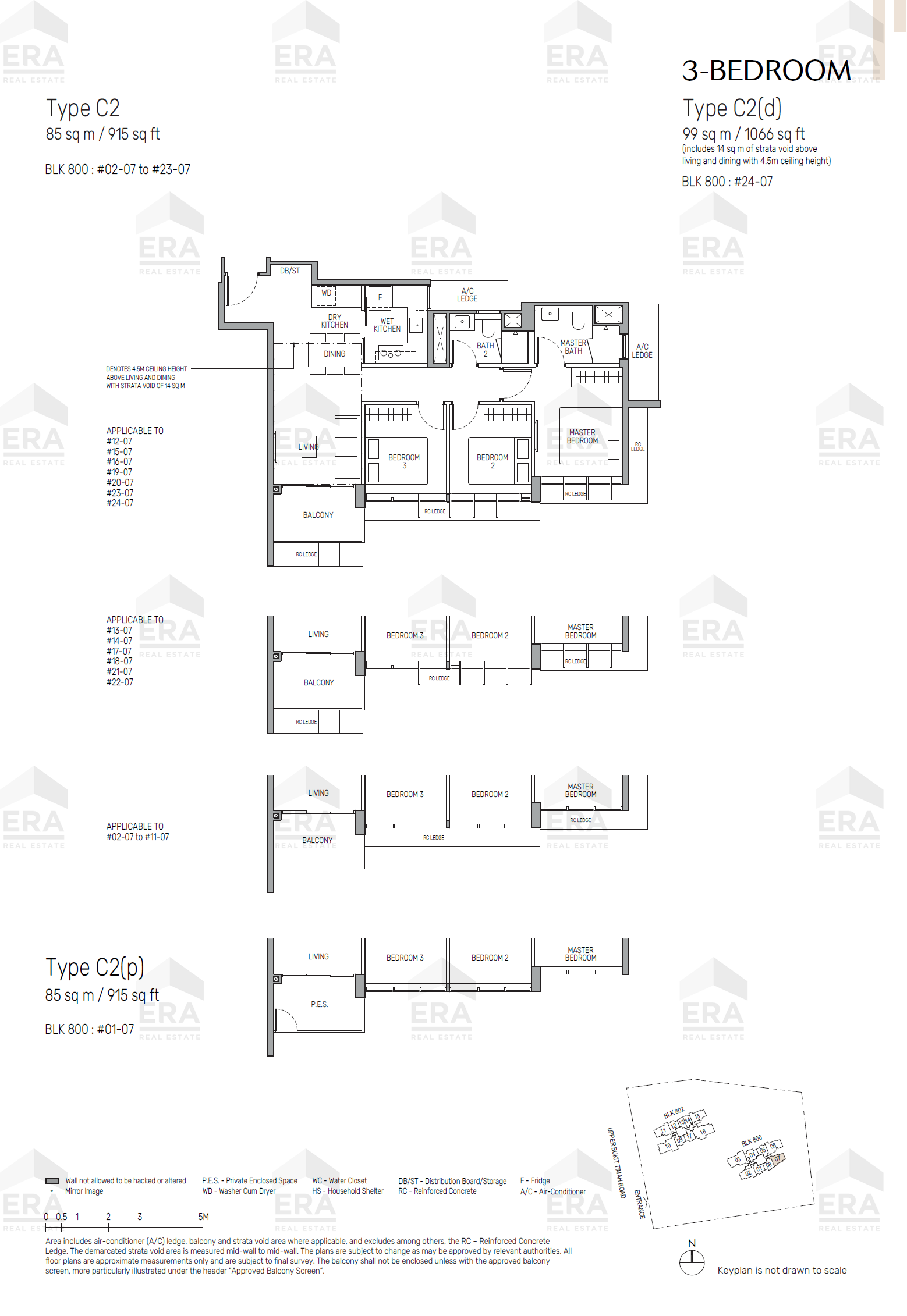C2(d) · 1,066 sqft floor plan