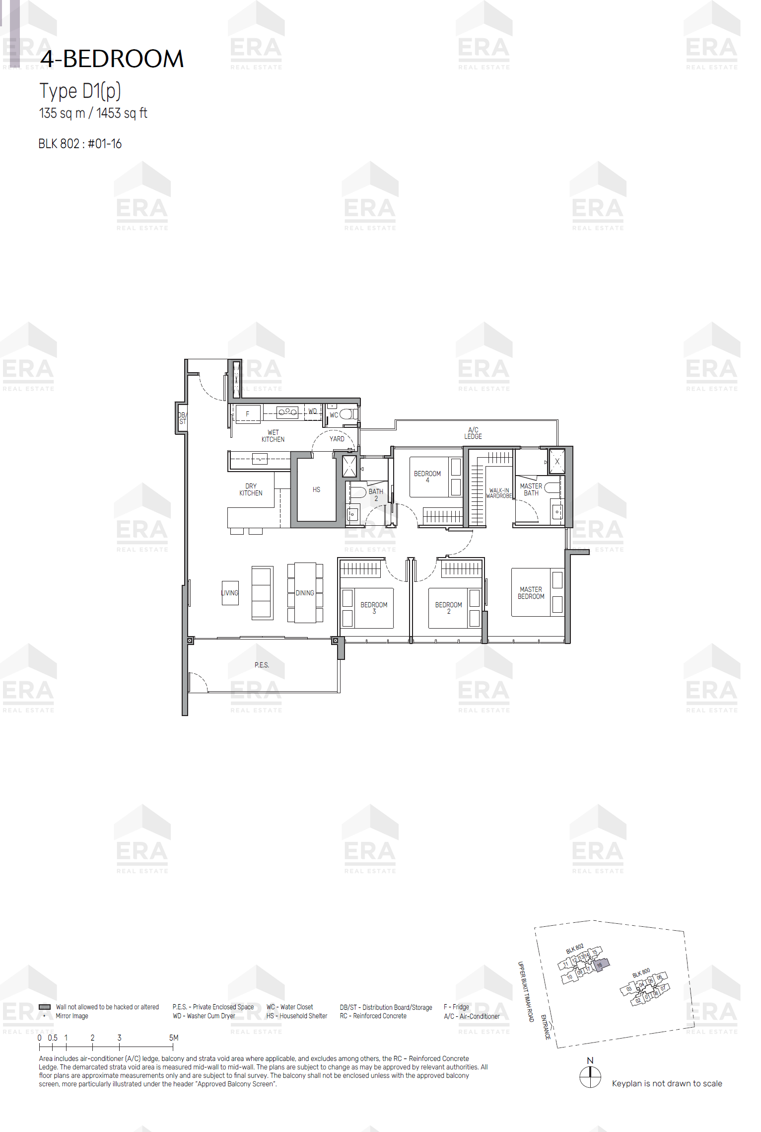 D1(p) · 1,453 sqft floor plan