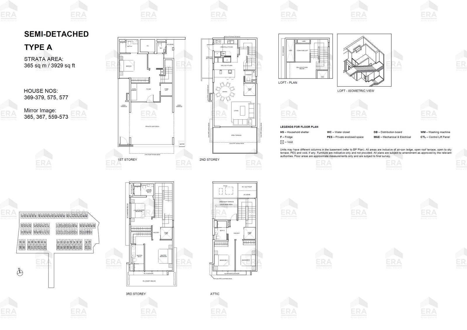 A · 3,929 sqft floor plan