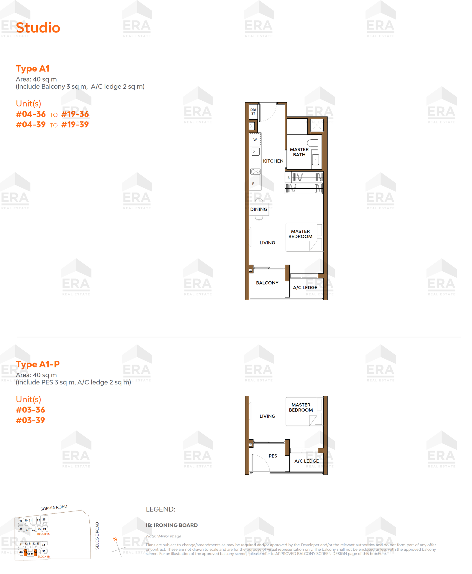 A1-P · 431 sqft floor plan