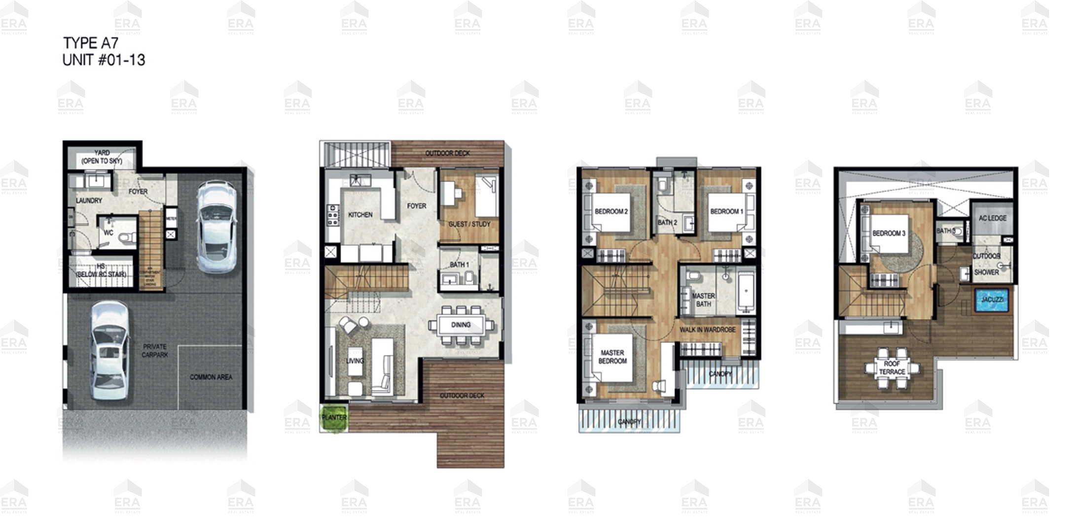 A7 · 3,154 sqft floor plan