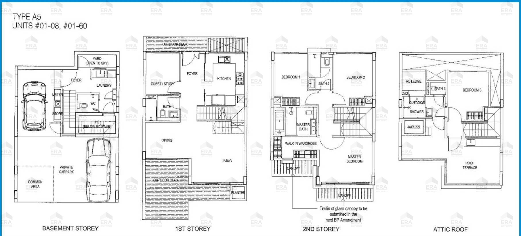 A5 · 3,154 sqft floor plan