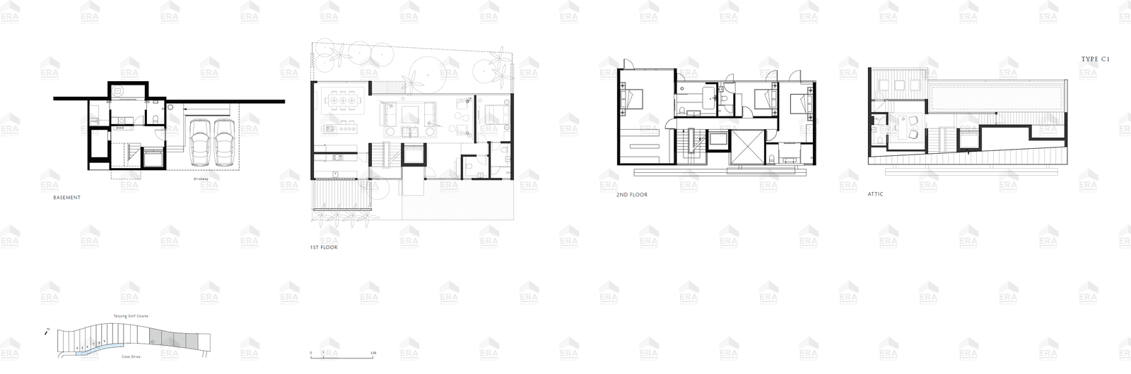 C1 · 6,835 sqft floor plan