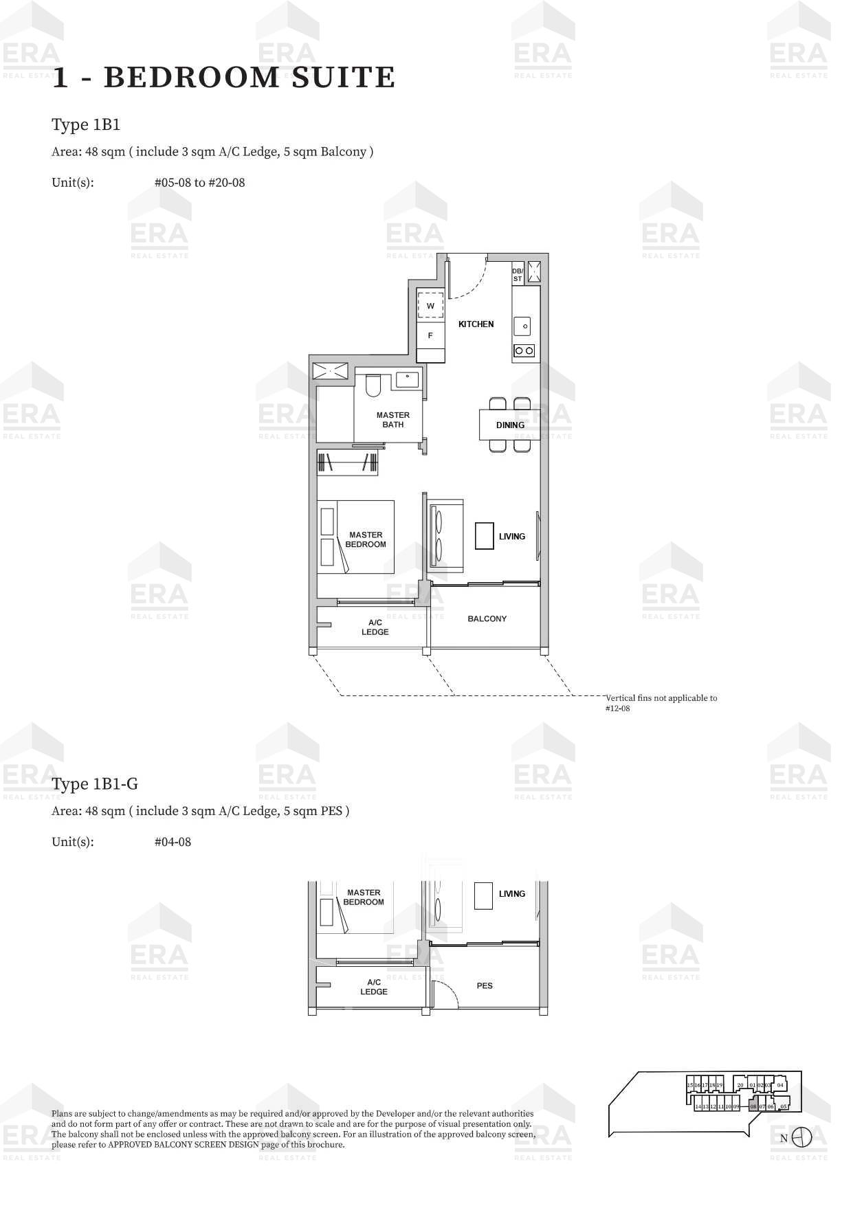 1B1 · 517 sqft floor plan