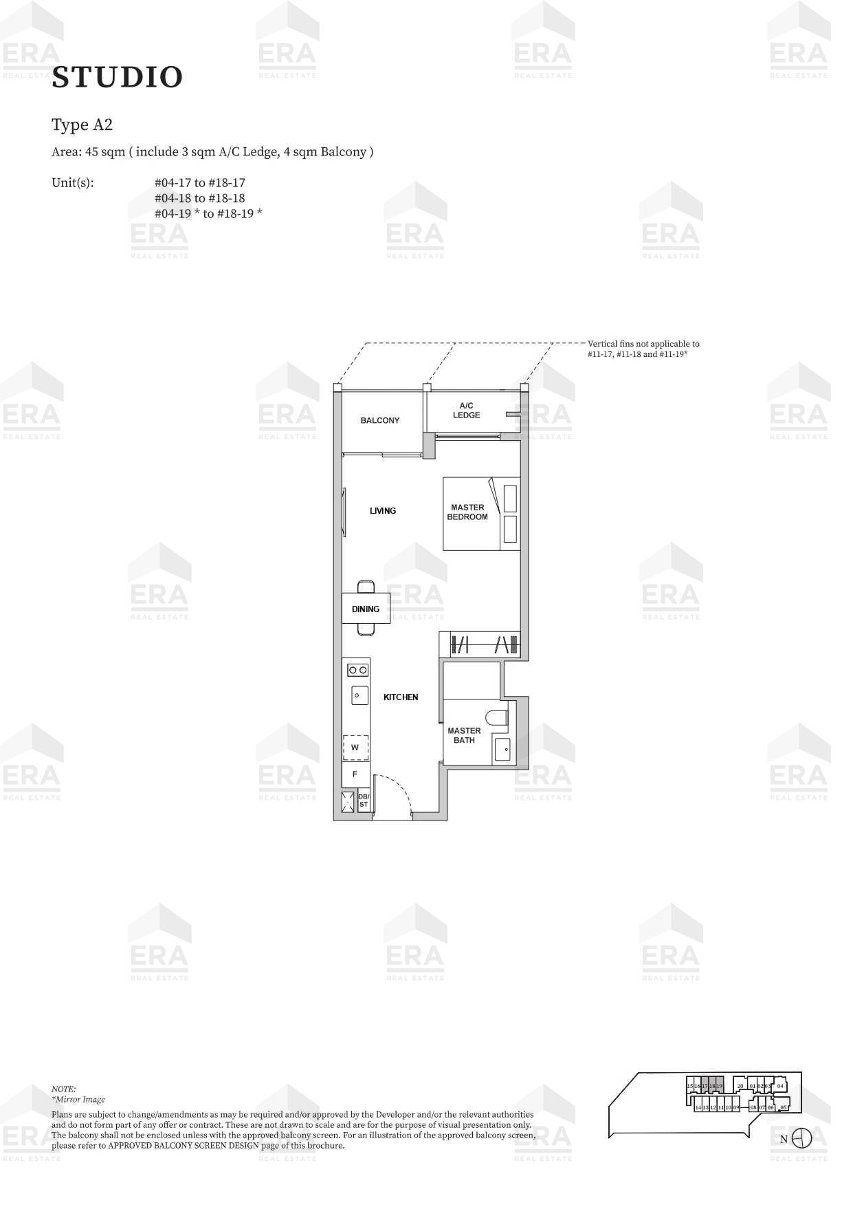 A2 · 484 sqft floor plan