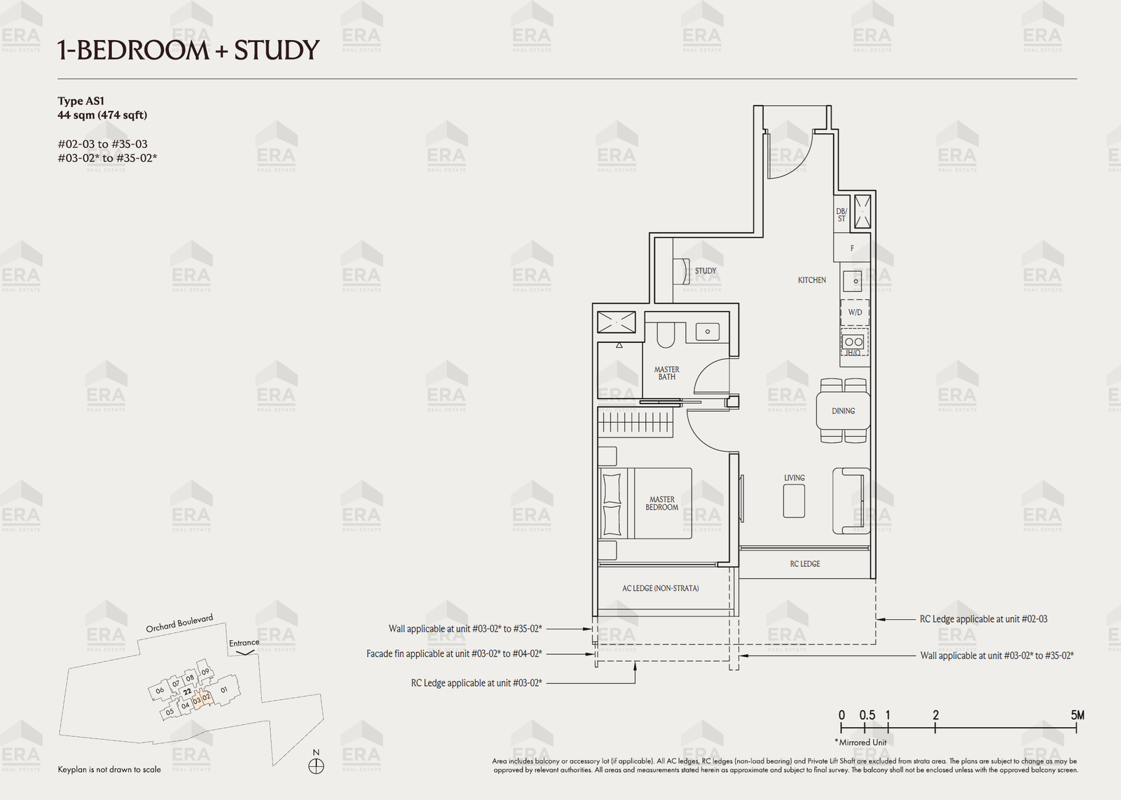 AS1 · 474 sqft floor plan