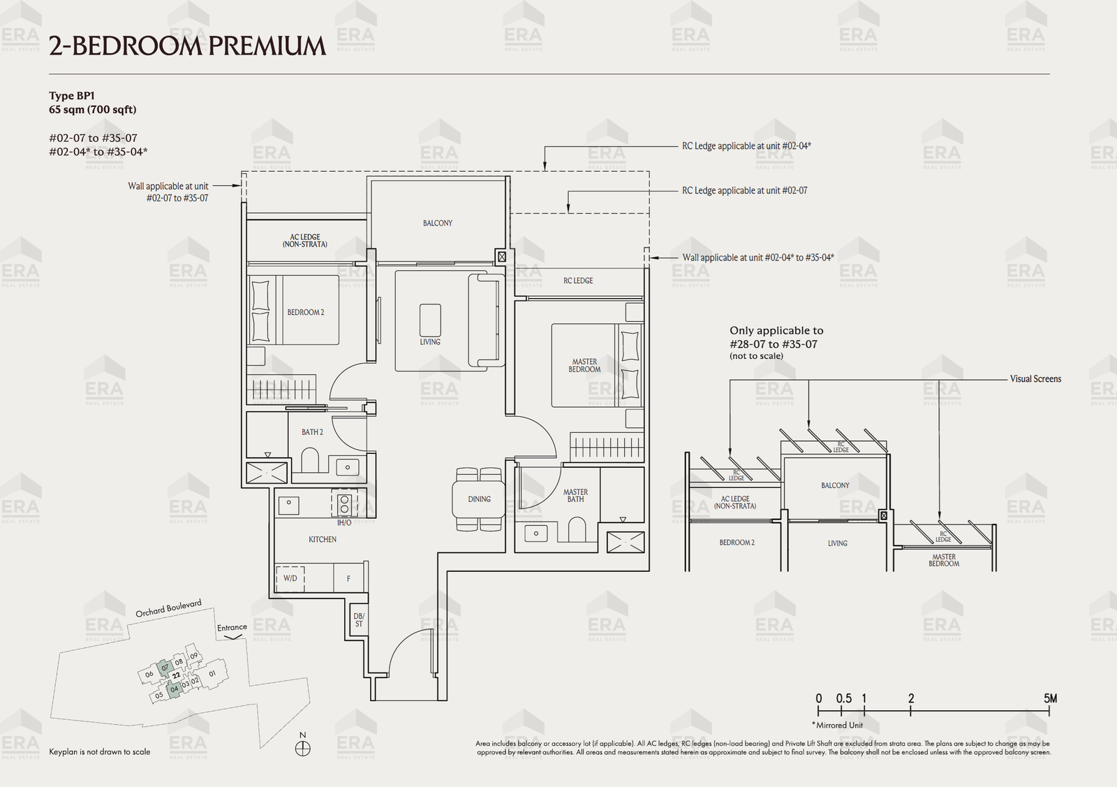 BP1 · 700 sqft floor plan