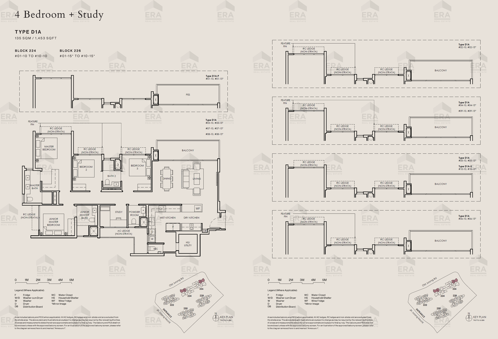 D1A · 1,453 sqft floor plan