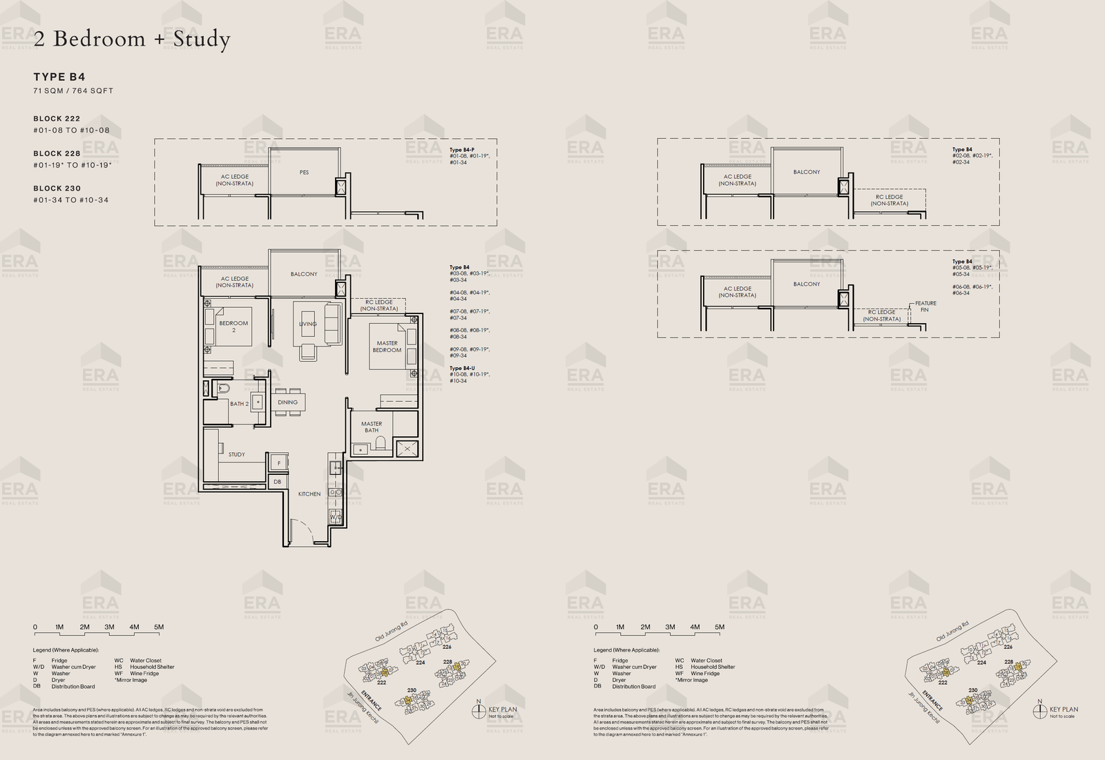 B4-U · 764 sqft floor plan