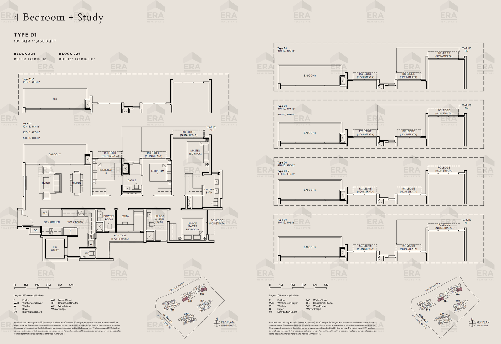 D1-U · 1,453 sqft floor plan