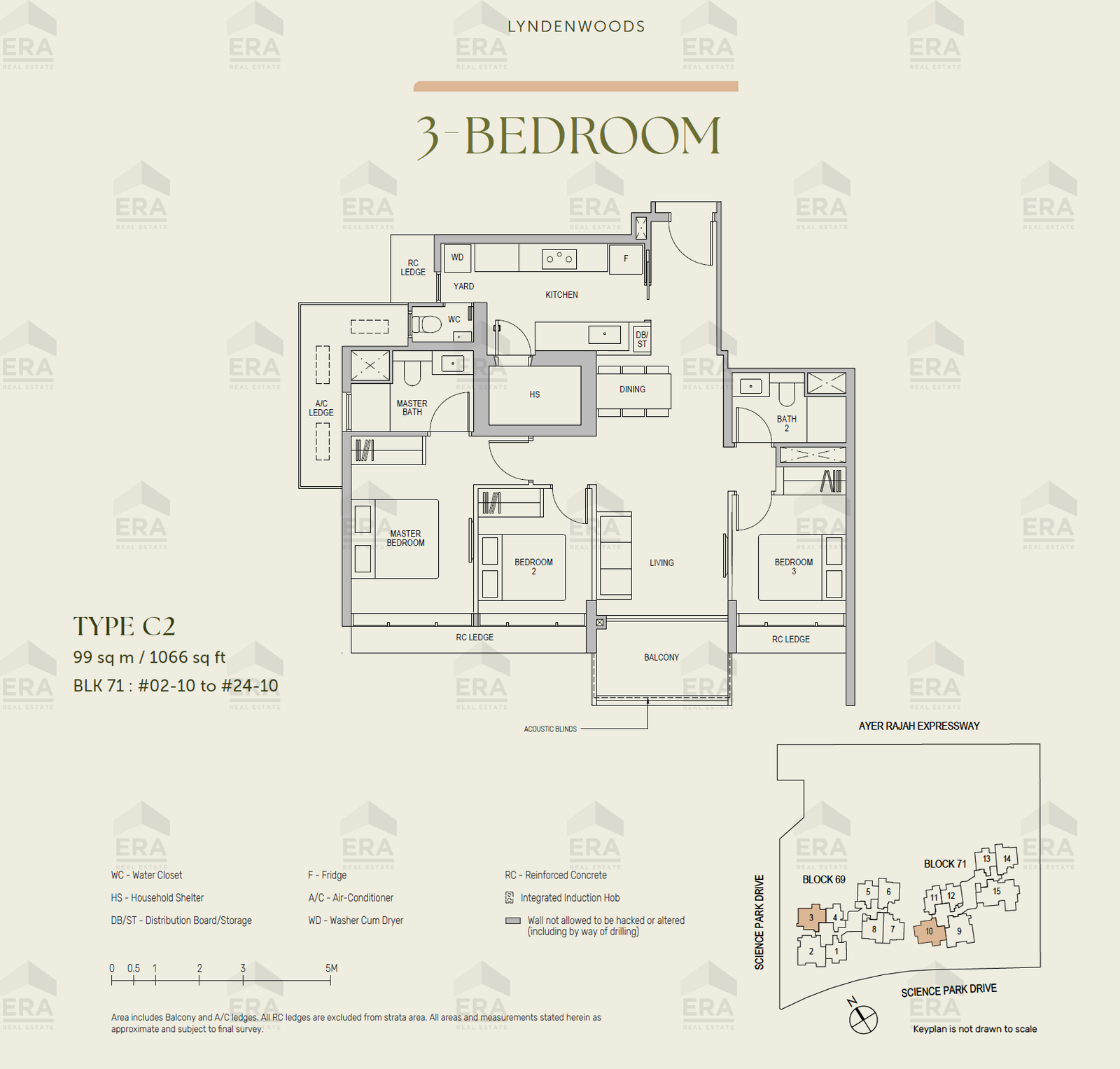 C2 · 1,066 sqft floor plan