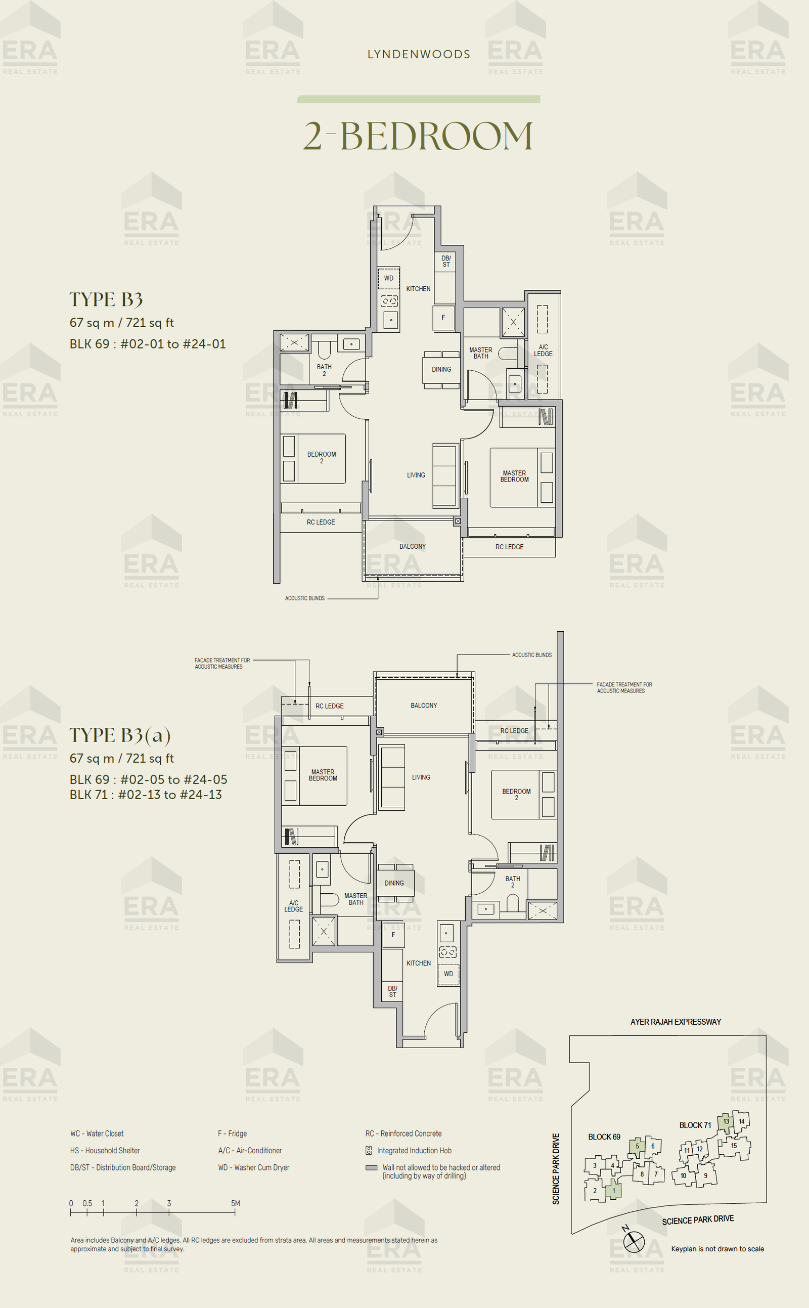 B3 · 721 sqft floor plan