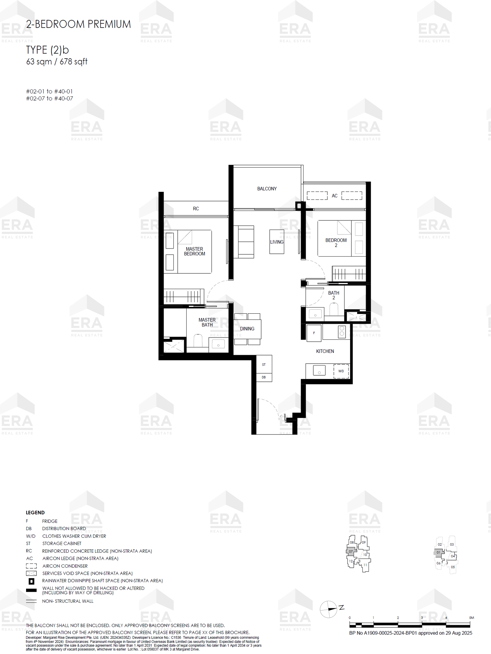 (2)b · 678 sqft floor plan