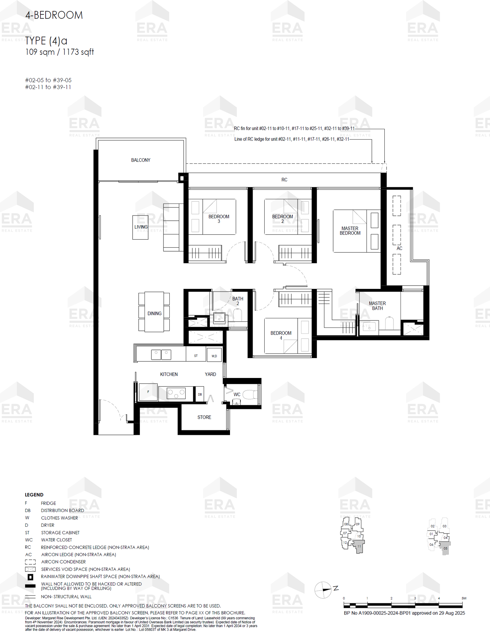 (4)a · 1,173 sqft floor plan