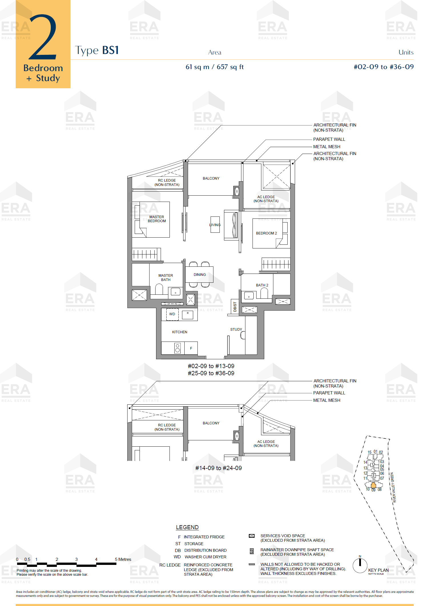 BS1 · 657 sqft floor plan