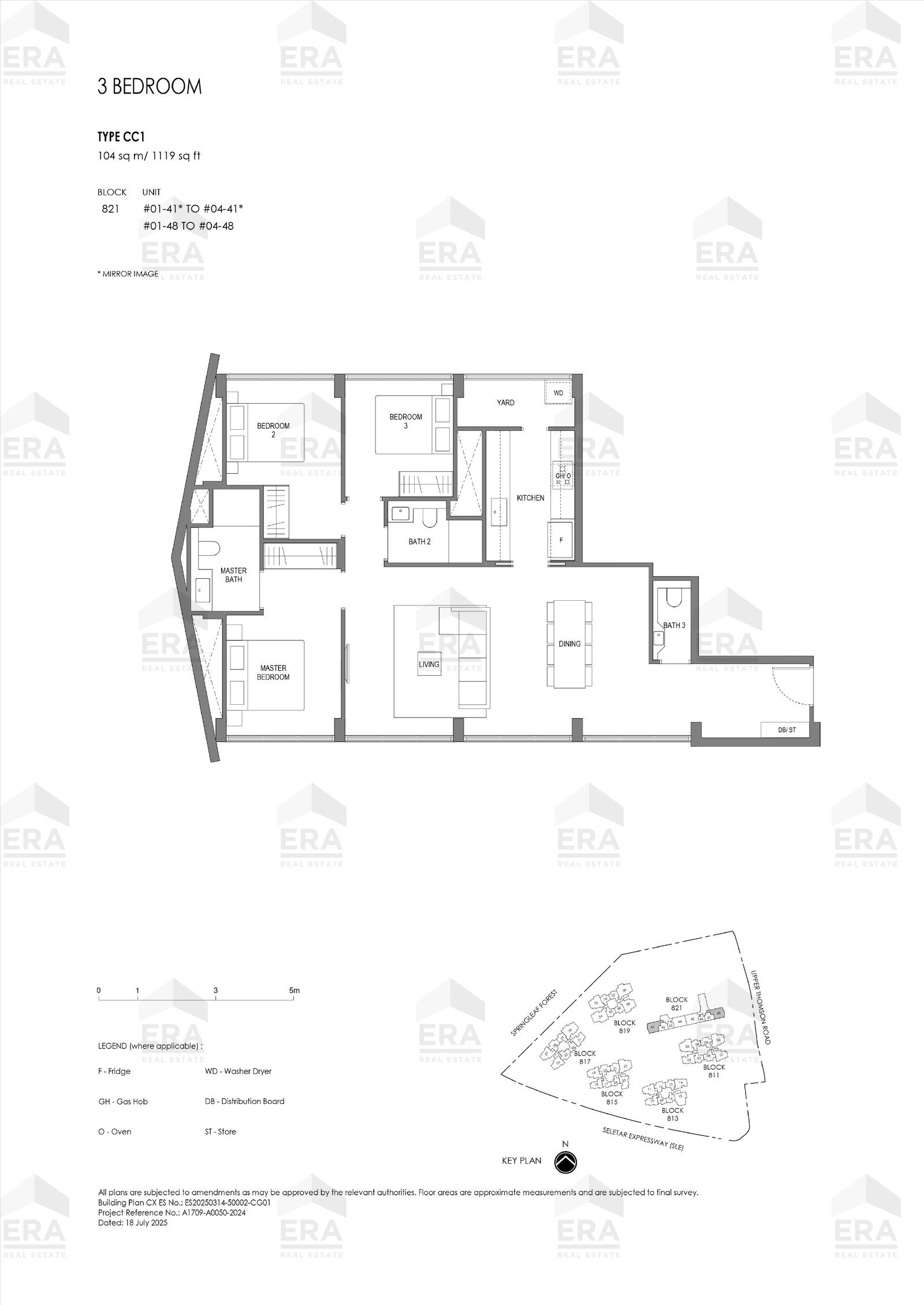 CC1 · 1,119 sqft floor plan