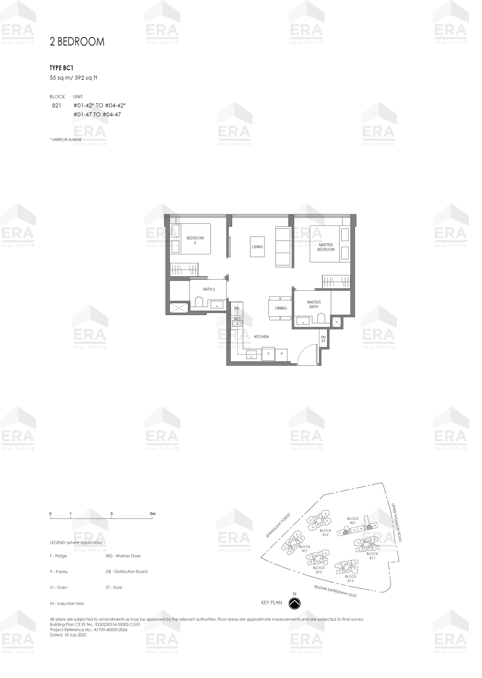 BC1 · 592 sqft floor plan