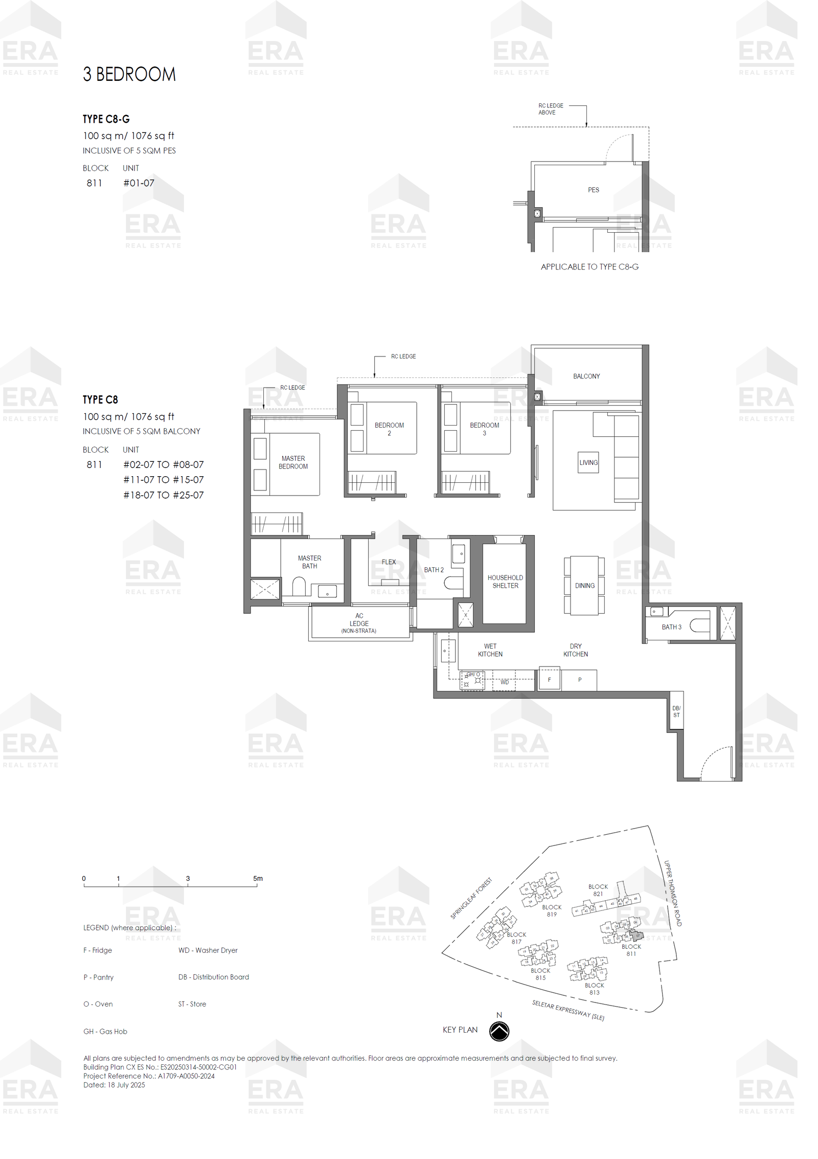 C8-G · 1,076 sqft floor plan