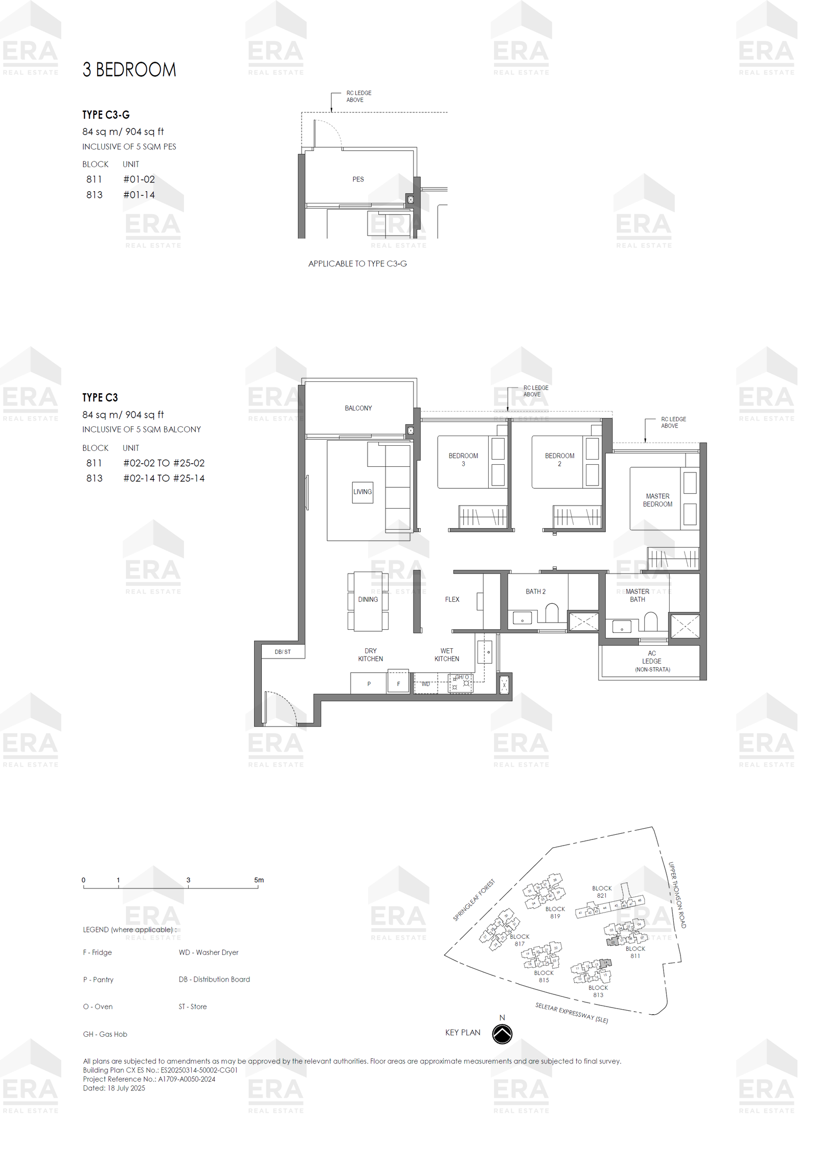 C3-G · 904 sqft floor plan