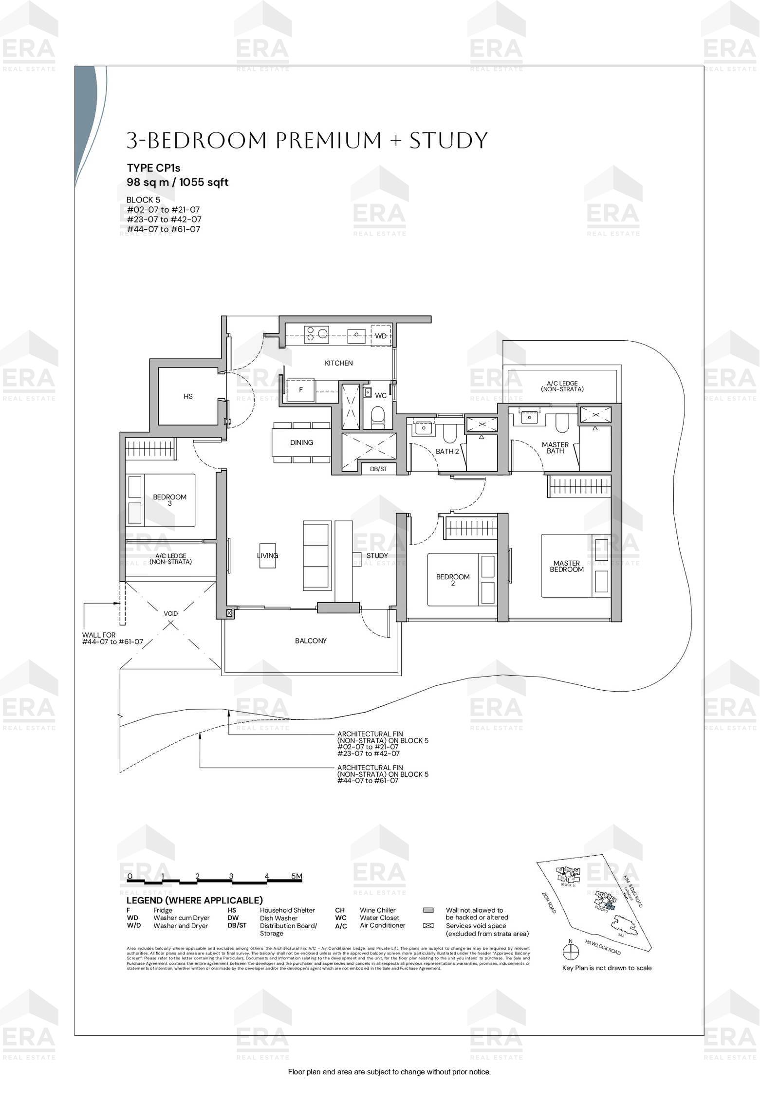 CP1s · 1,055 sqft floor plan