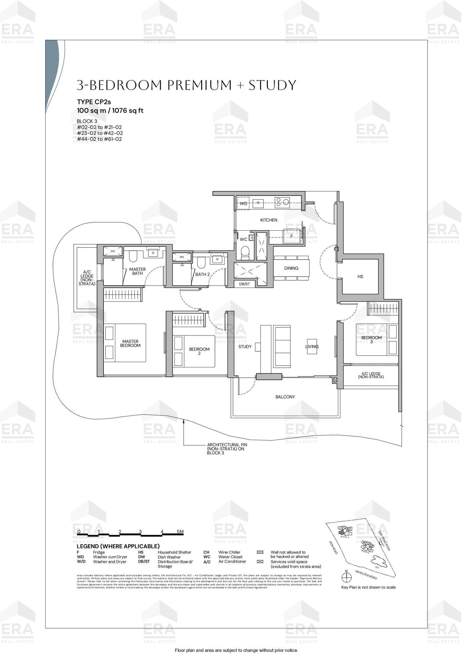 CP2s · 1,076 sqft floor plan