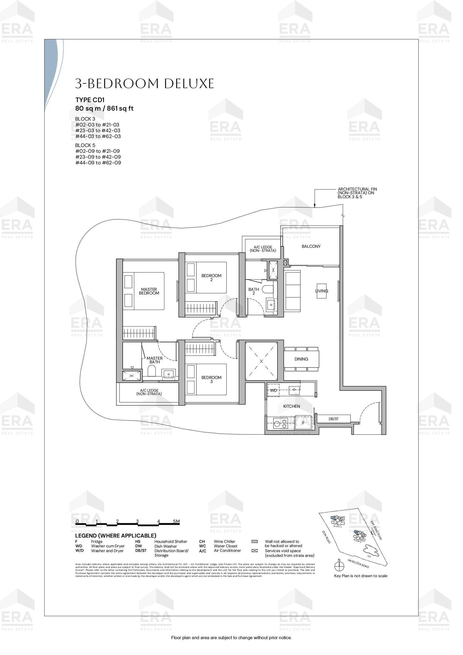 CD1 · 861 sqft floor plan