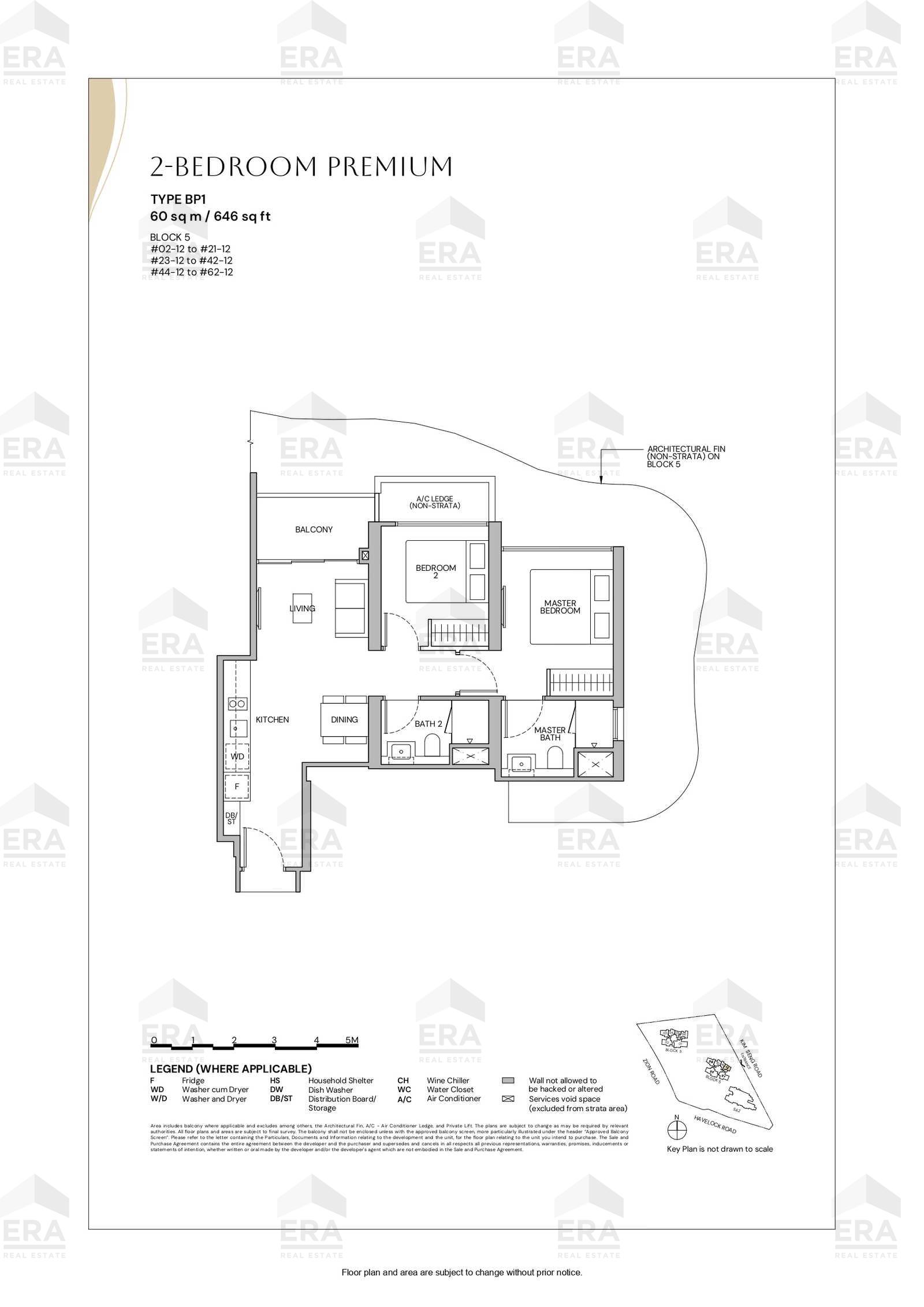 BP1 · 646 sqft floor plan