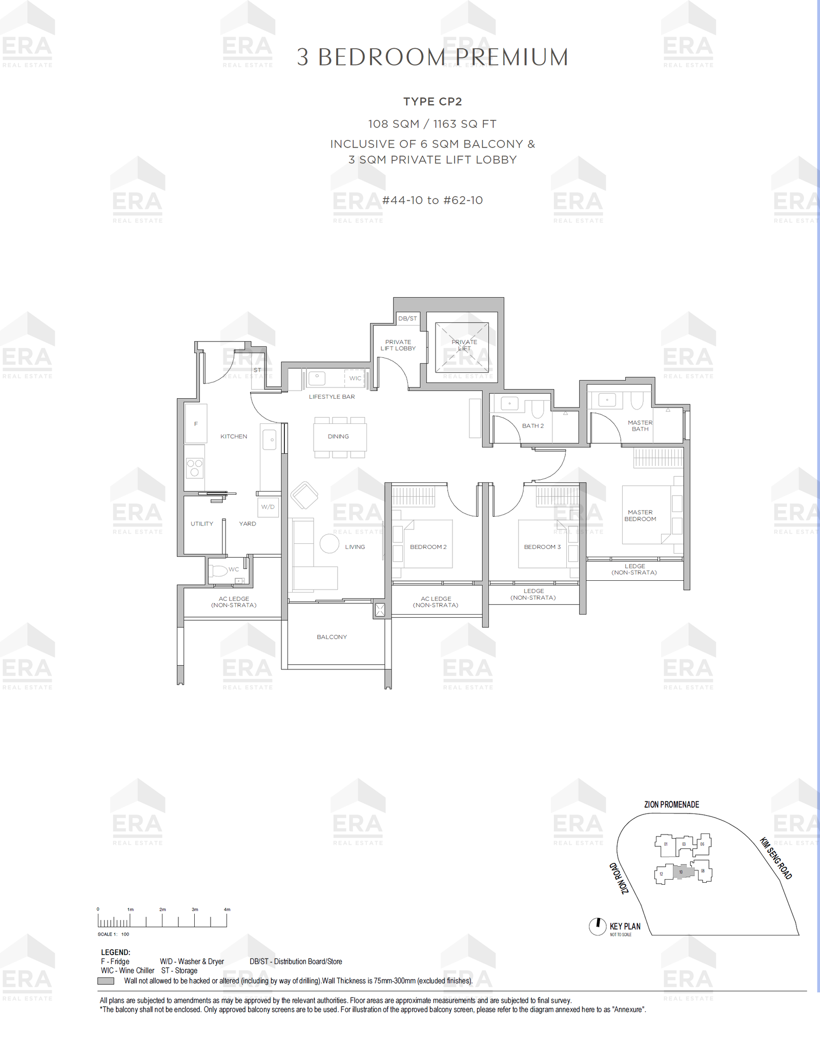 CP2 · 1,163 sqft floor plan