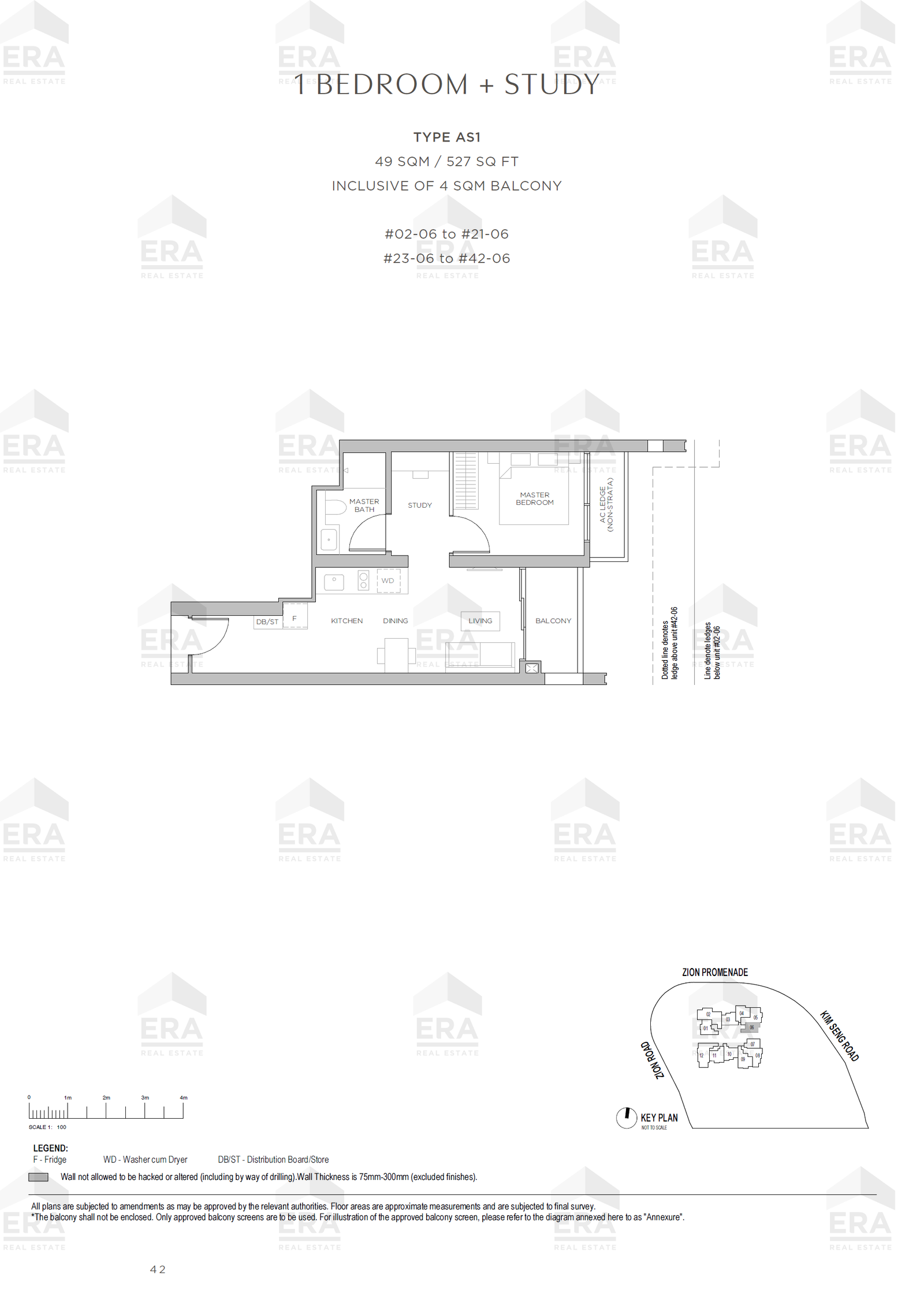 AS1 · 527 sqft floor plan