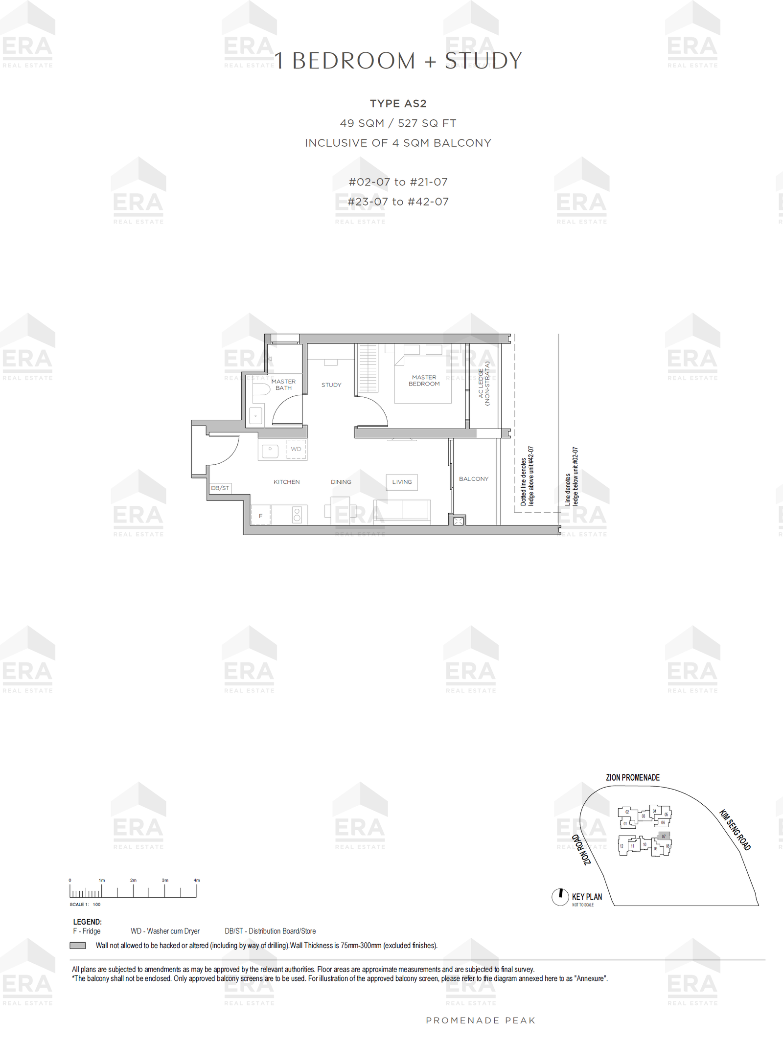 AS2 · 527 sqft floor plan