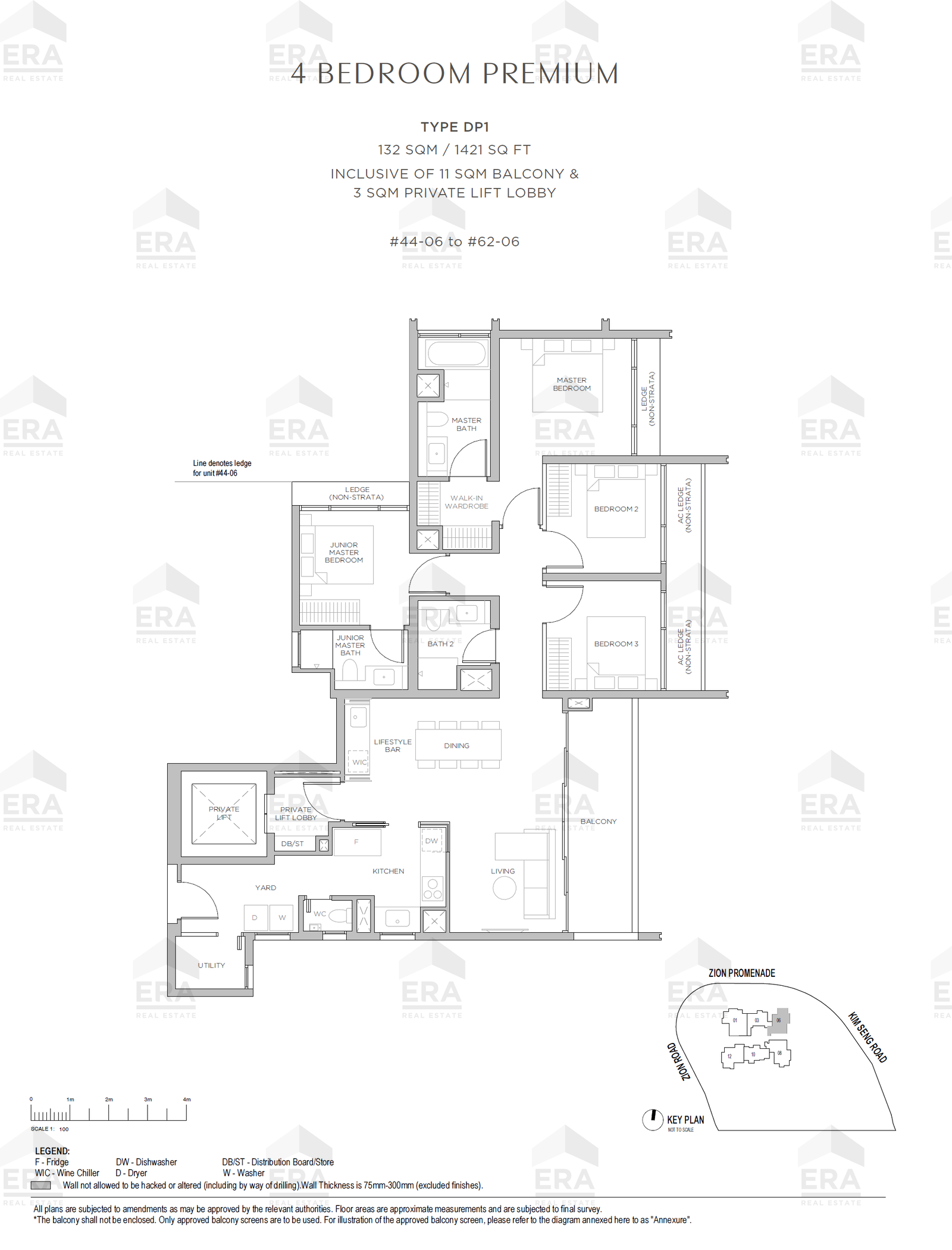 DP1 · 1,421 sqft floor plan