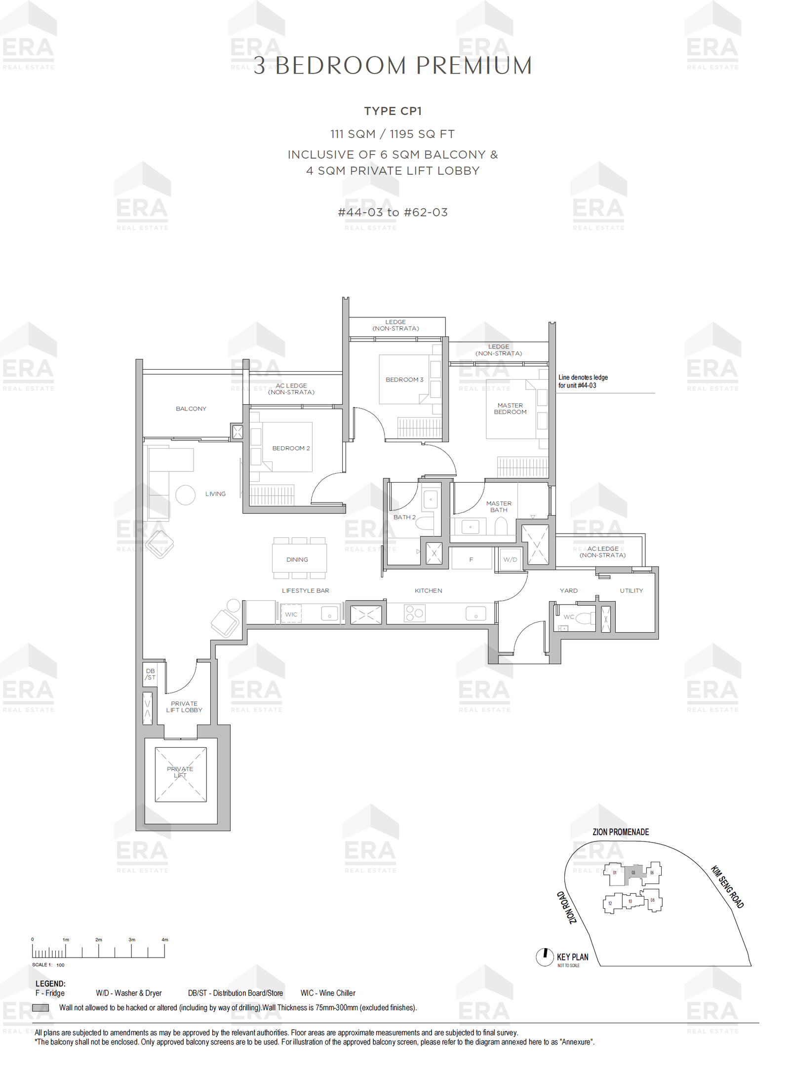 CP1 · 1,195 sqft floor plan