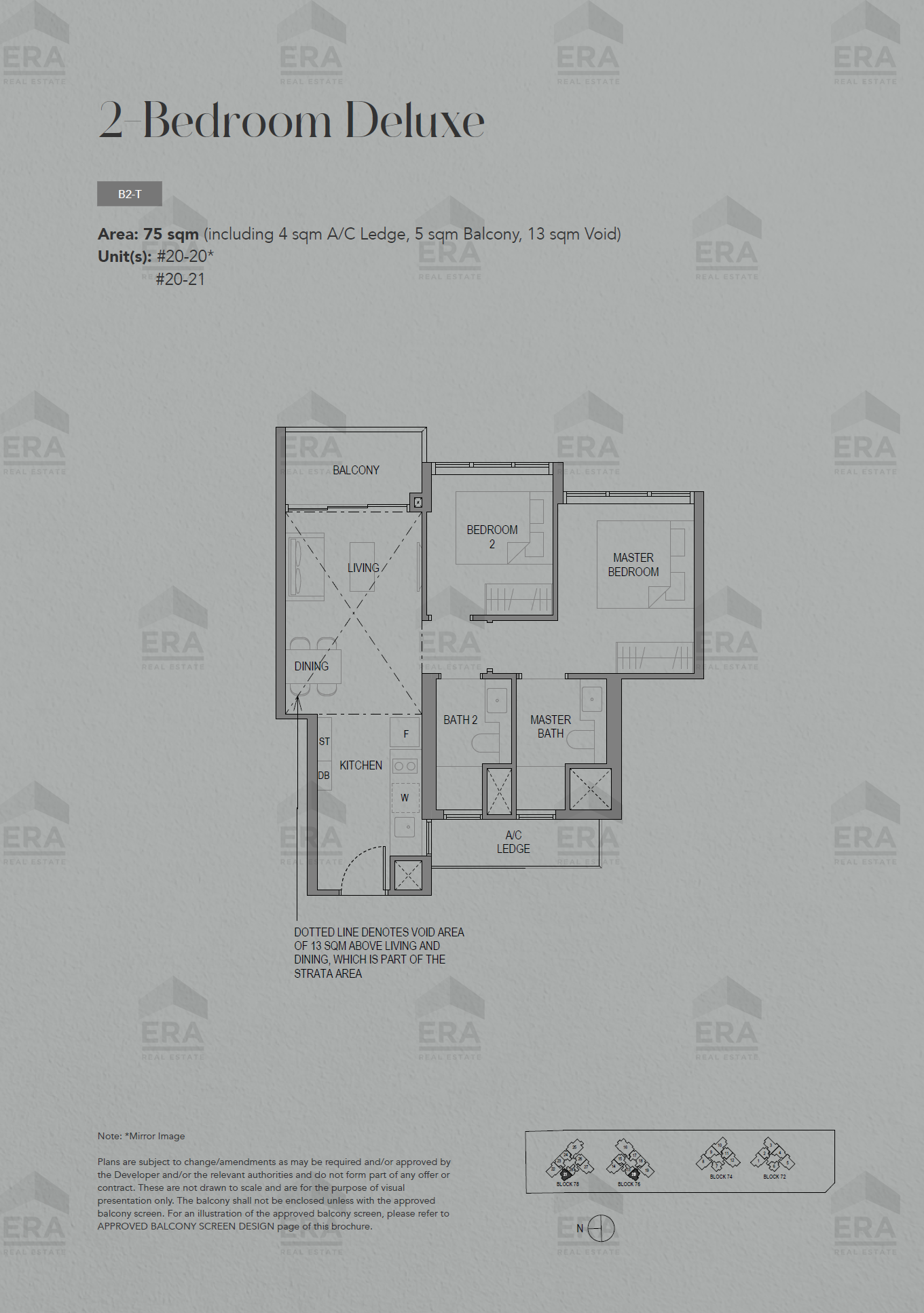 B2-T · 807 sqft floor plan