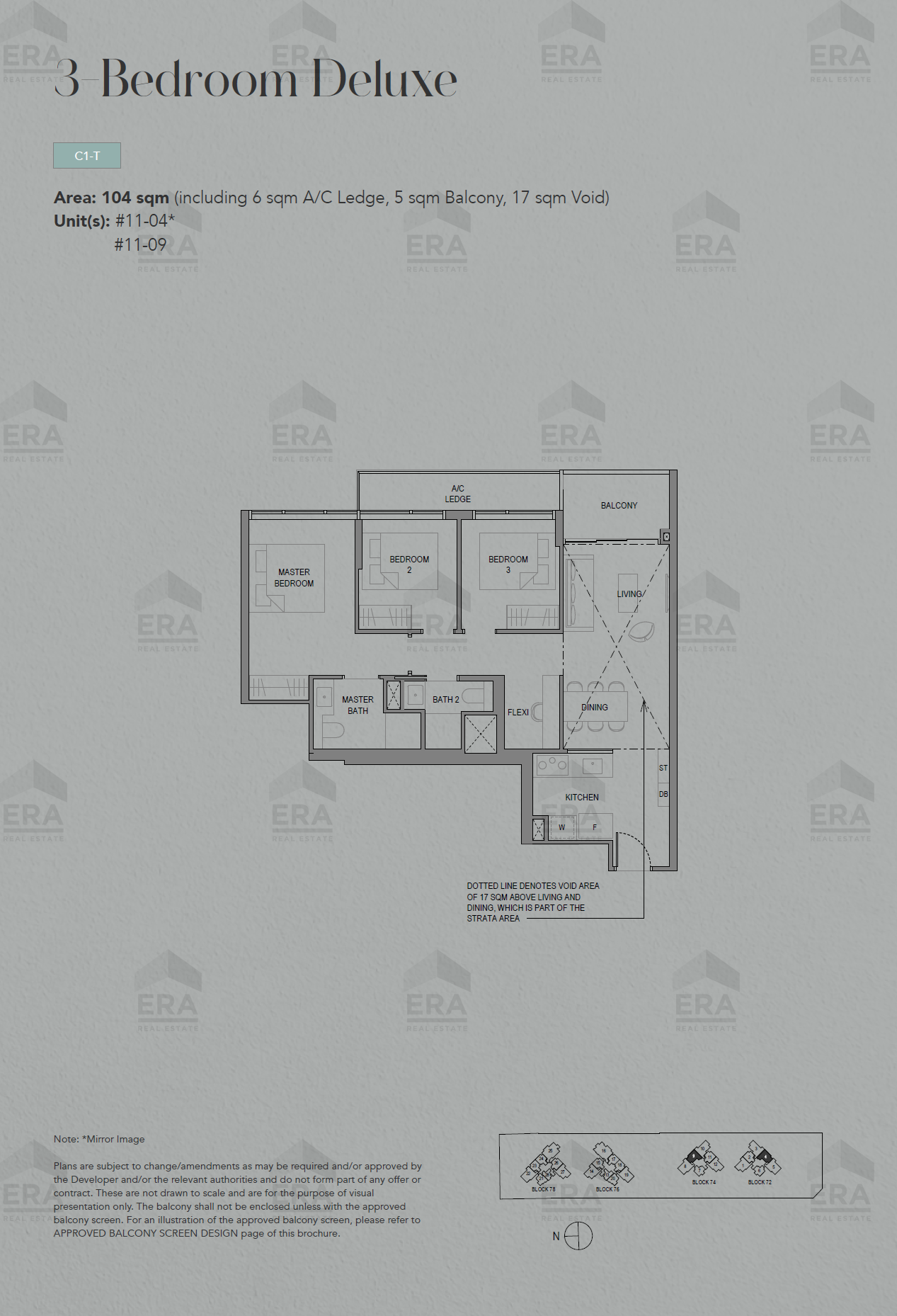 C1-T · 1,120 sqft floor plan