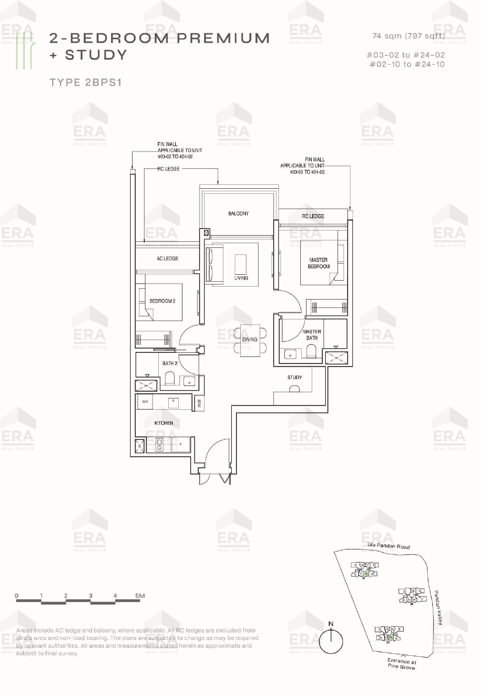 2BPS1 · 797 sqft floor plan