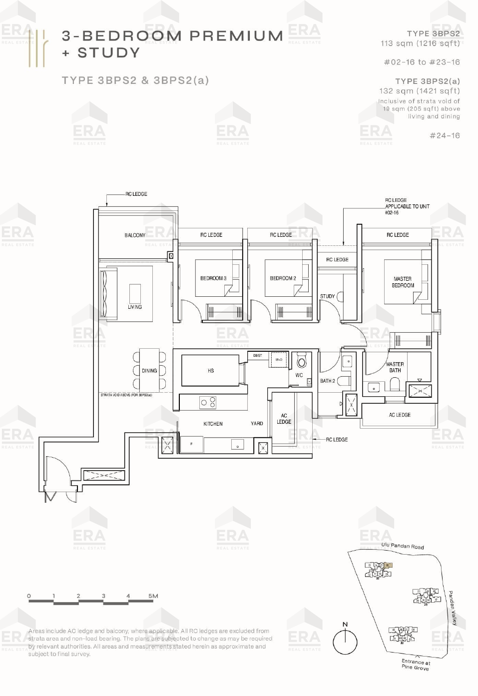 3BPS2(a) · 1,421 sqft floor plan