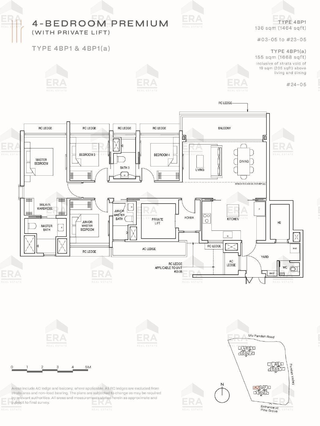 4BP1 · 1,464 sqft floor plan