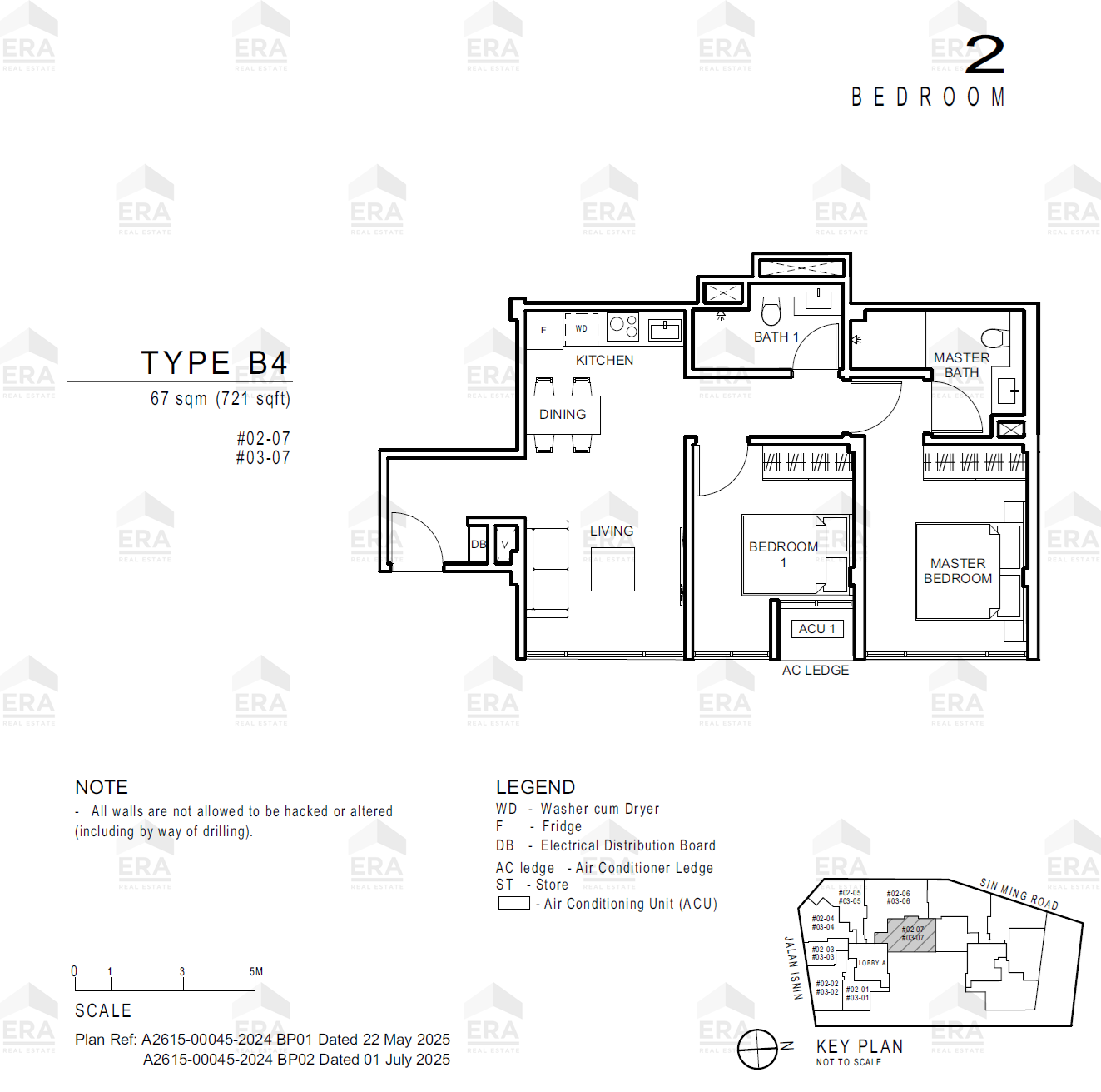 B4 · 721 sqft floor plan