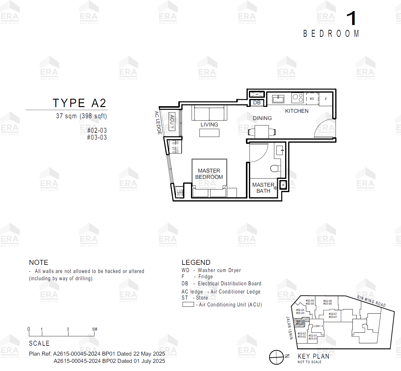 A2 · 398 sqft floor plan