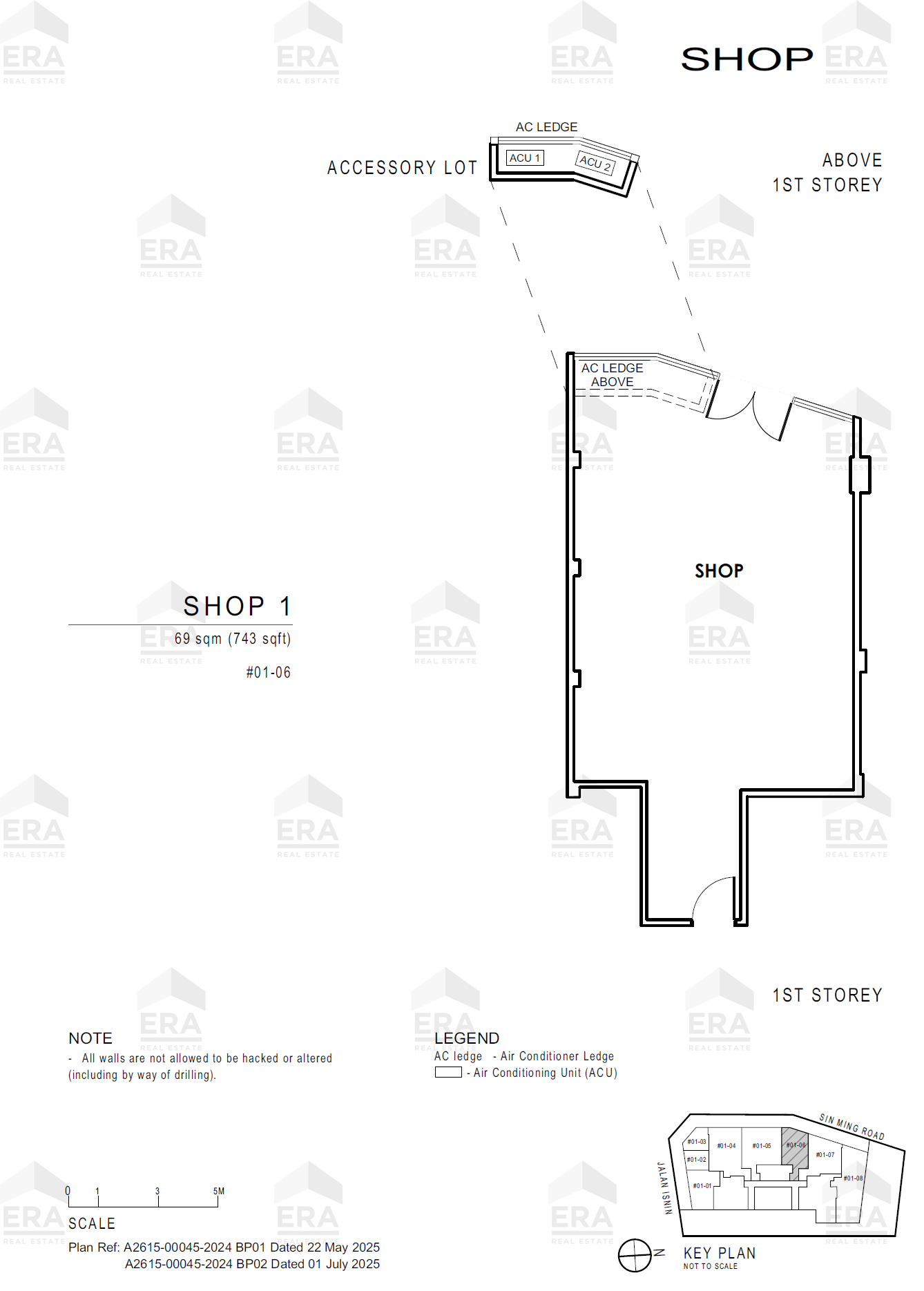 Shop 1 · 743 sqft floor plan