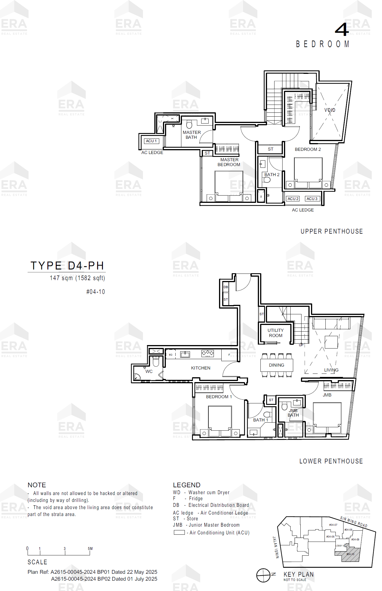 D4-PH · 1,582 sqft floor plan