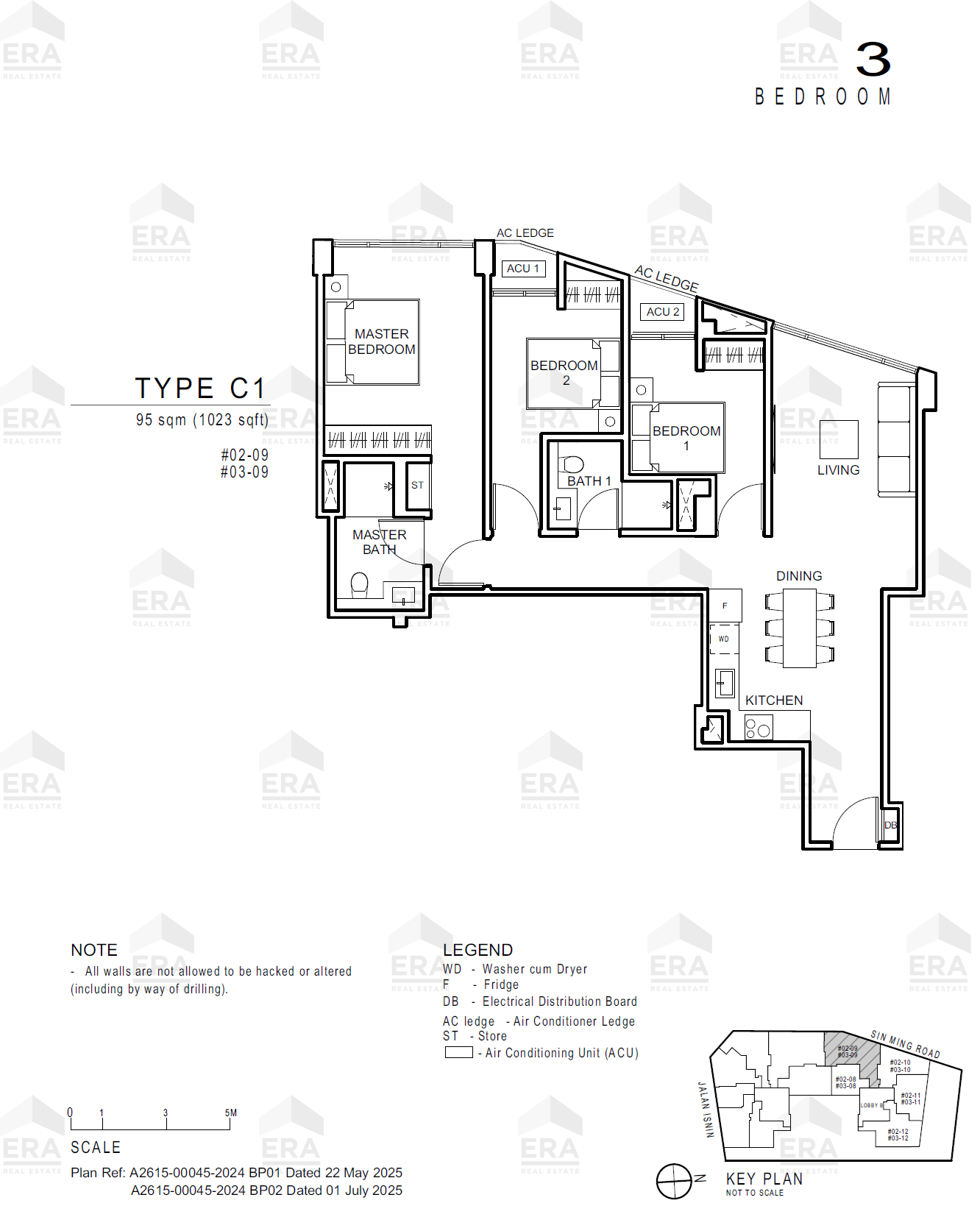 C1 · 1,023 sqft floor plan