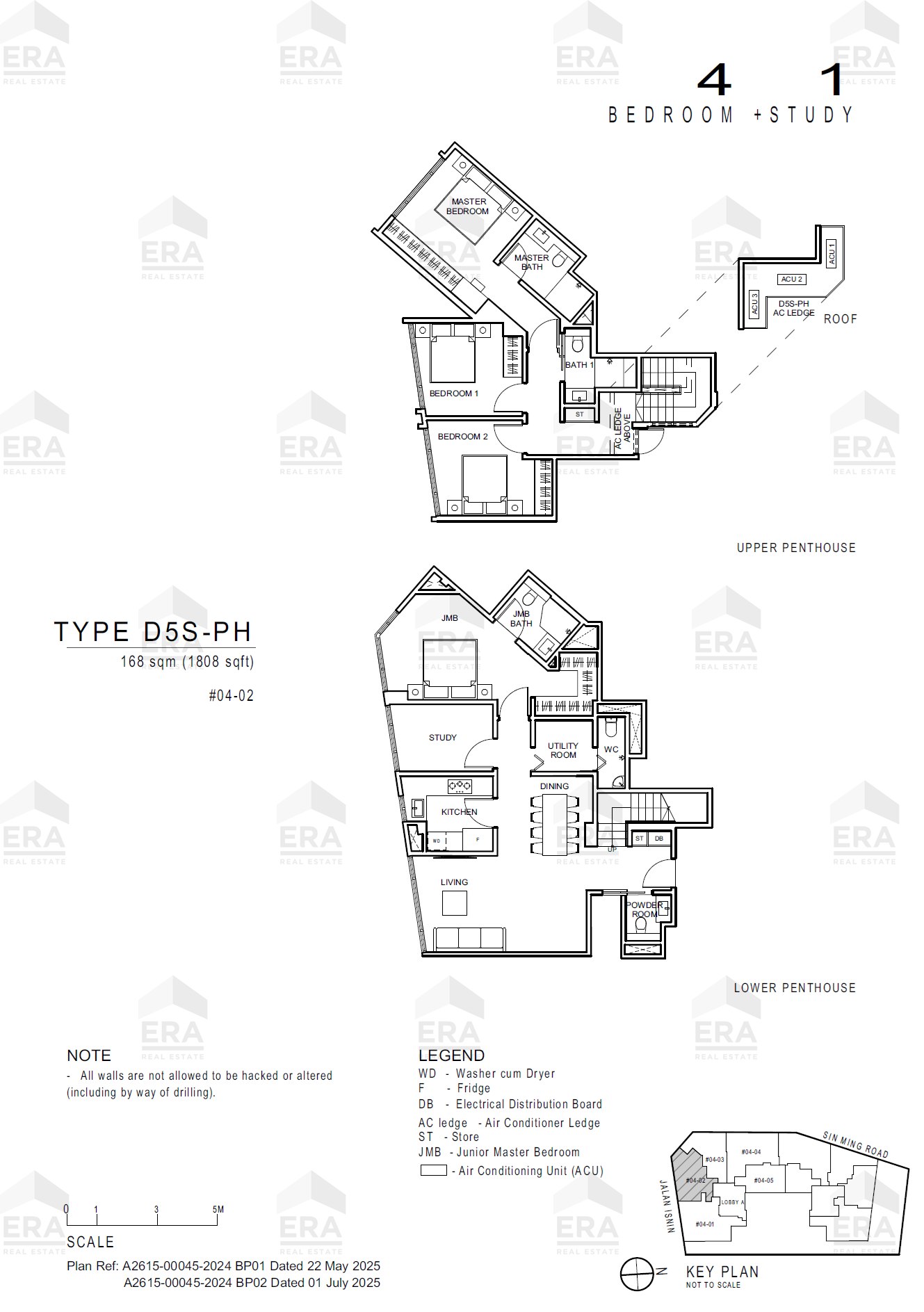 D5S-PH · 1,808 sqft floor plan