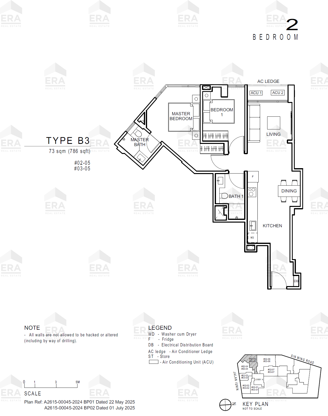 B3 · 786 sqft floor plan