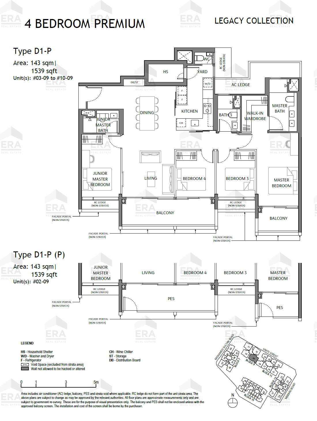 D1-P(P) · 1,539 sqft floor plan