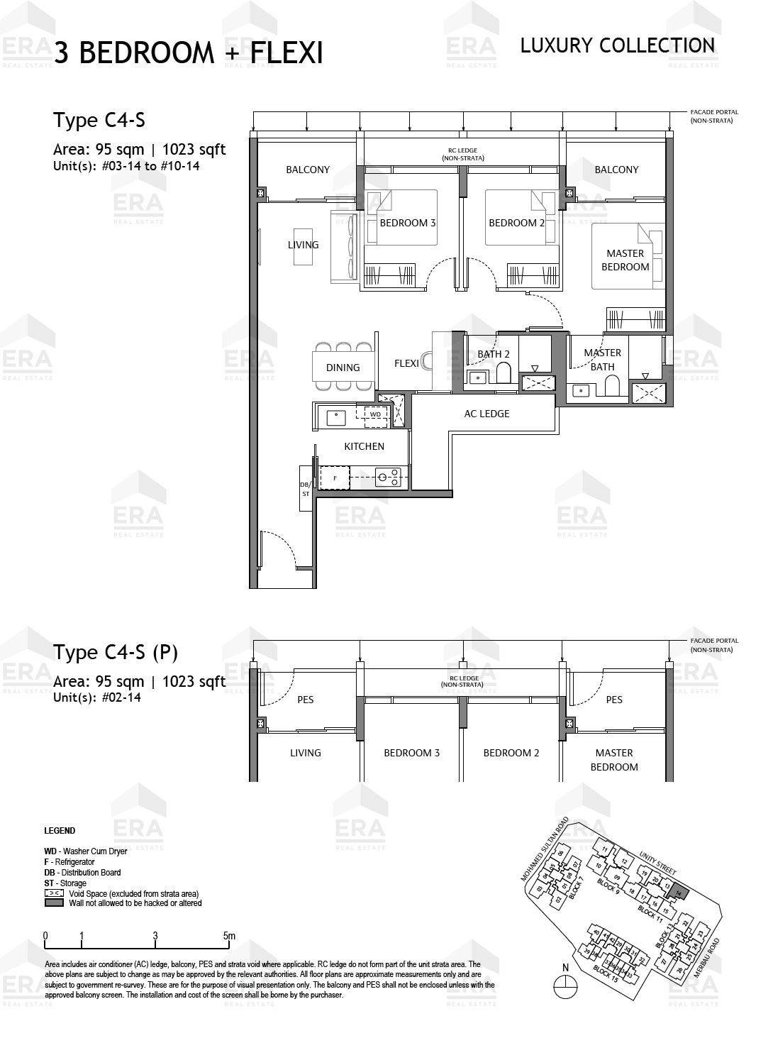 C4-S · 1,023 sqft floor plan