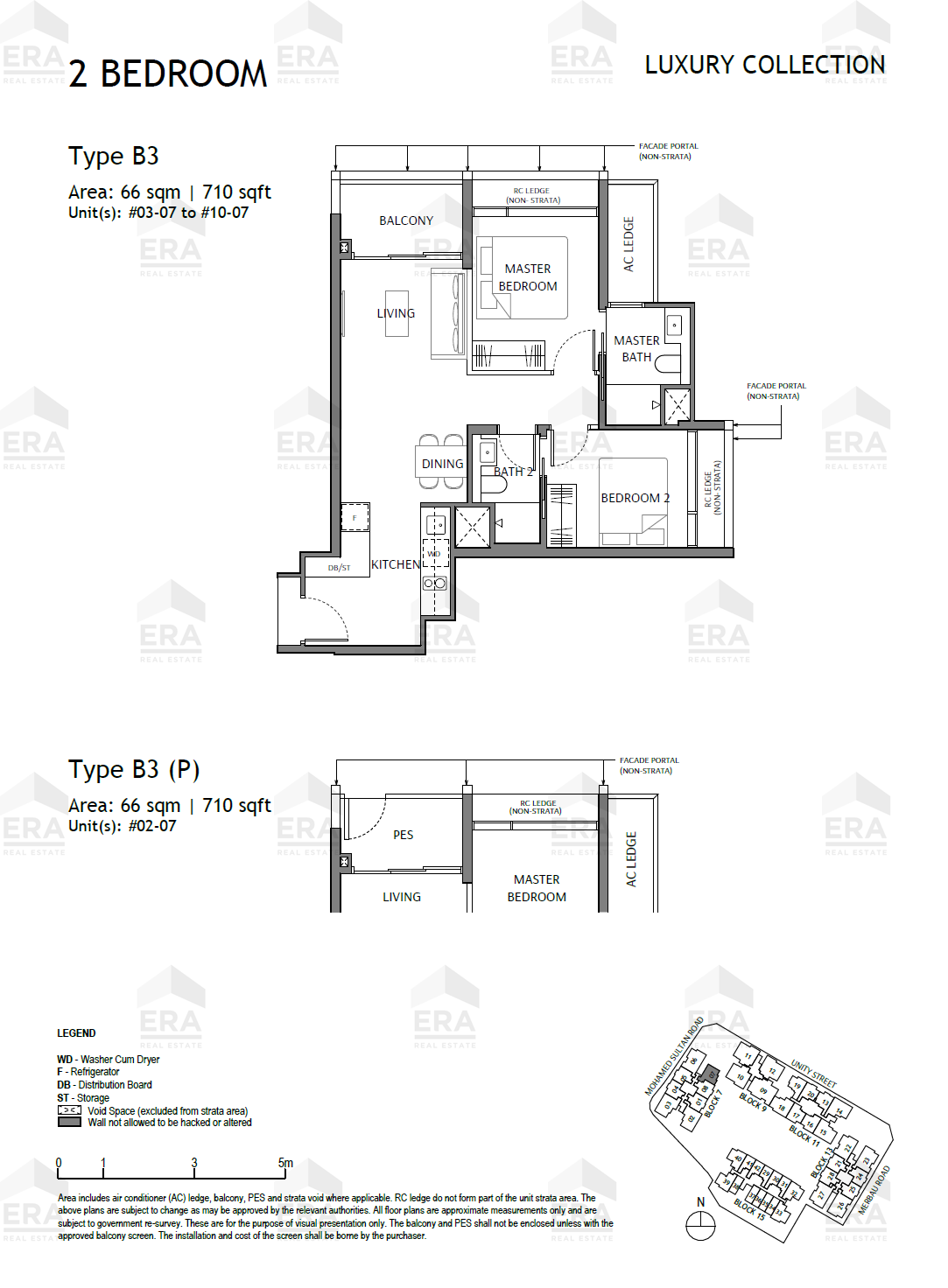 B3 · 710 sqft floor plan